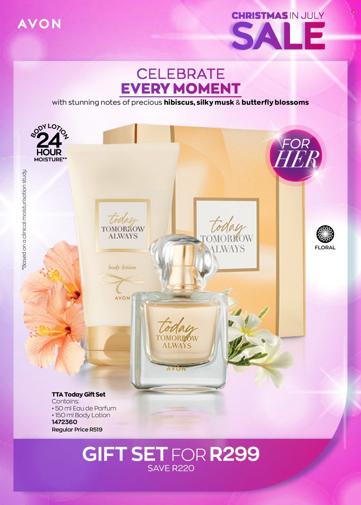 thumbnail - Avon catalogue  - 22/07/2022 - 31/07/2022 - Sales products - Avon, body lotion, eau de parfum, gift set. Page 14.