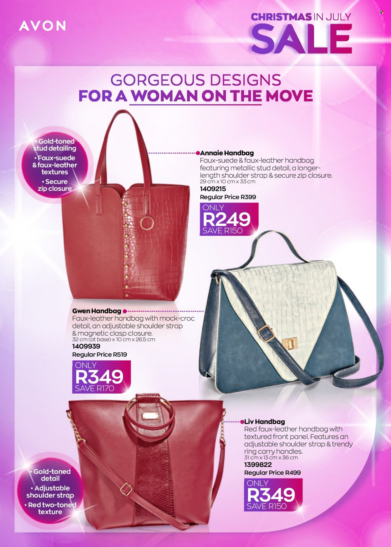 thumbnail - Avon catalogue  - 22/07/2022 - 31/07/2022 - Sales products - handbag. Page 49.