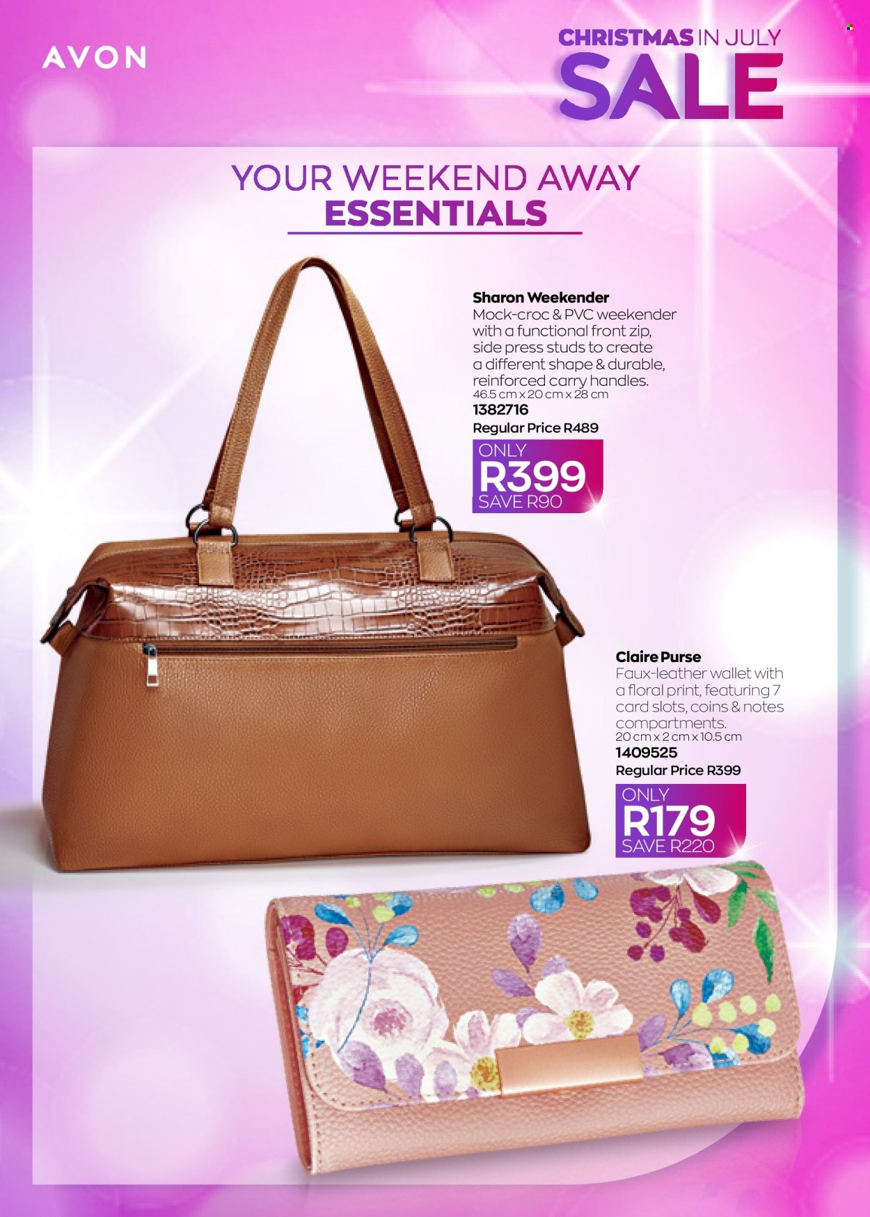 thumbnail - Avon catalogue  - 22/07/2022 - 31/07/2022 - Sales products - Avon, wallet, leather wallet. Page 51.