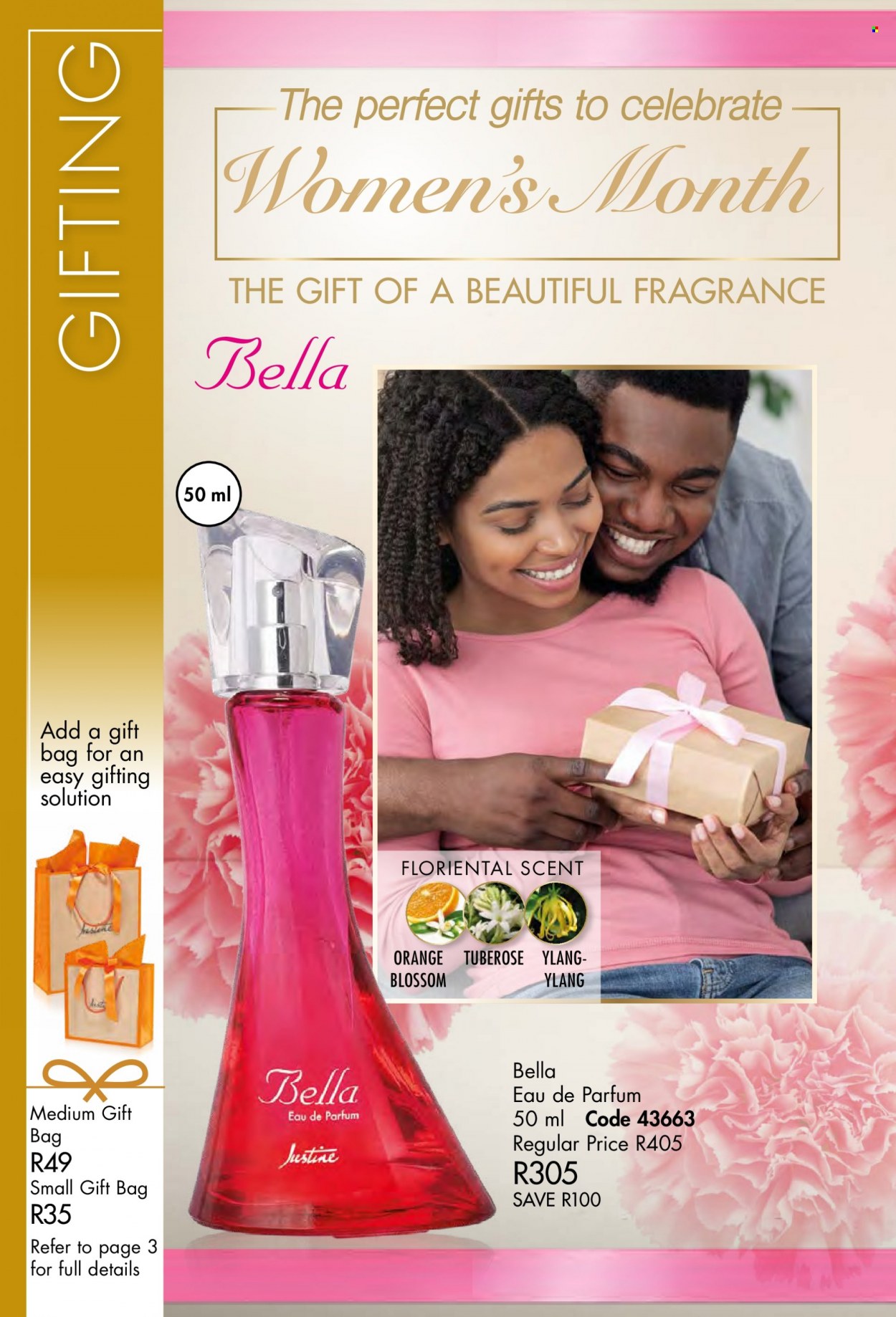 thumbnail - Justine catalogue  - 01/08/2022 - 31/08/2022 - Sales products - Bella, eau de parfum, fragrance. Page 38.