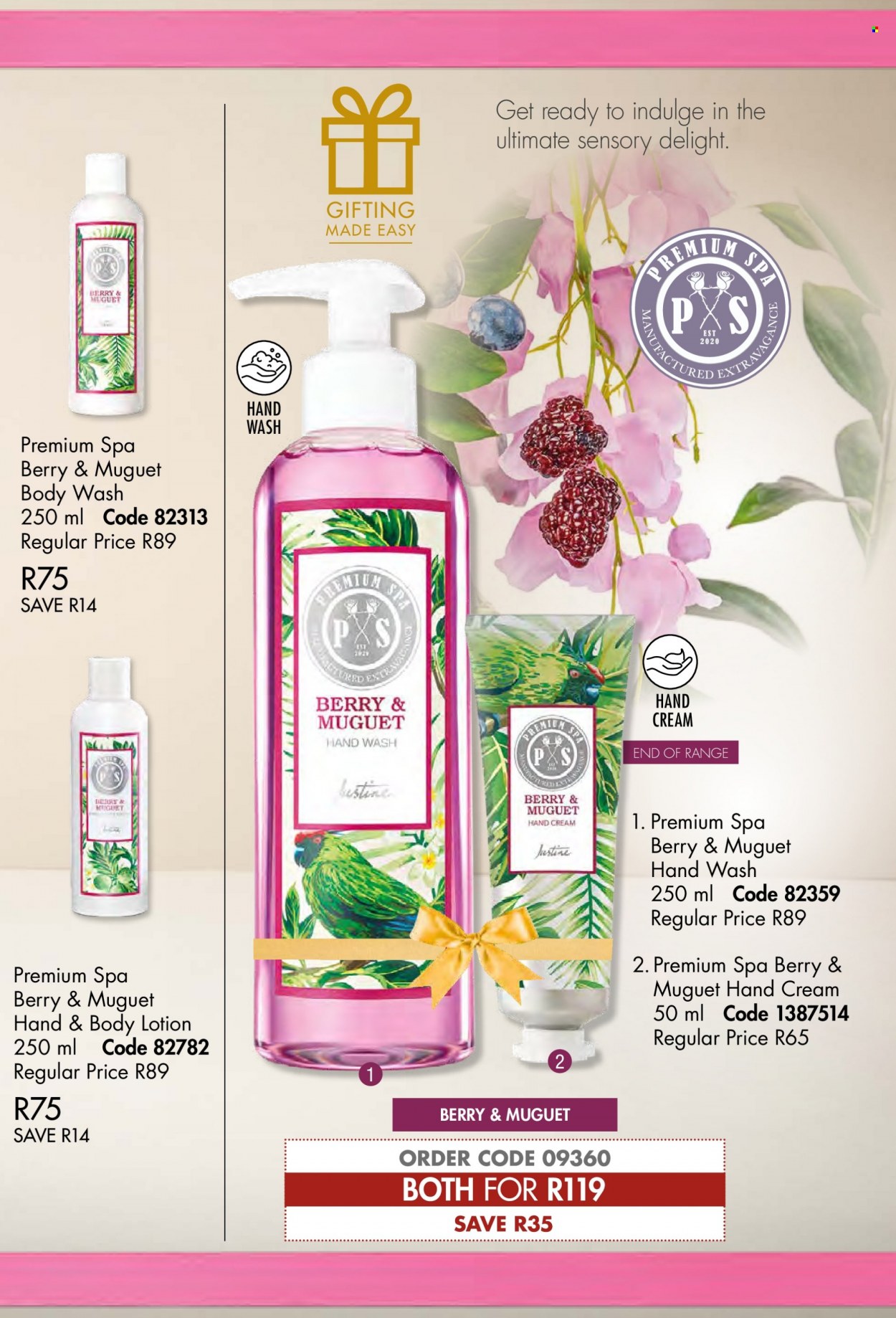 thumbnail - Justine catalogue  - 01/08/2022 - 31/08/2022 - Sales products - body wash, hand wash, body lotion, hand cream. Page 41.