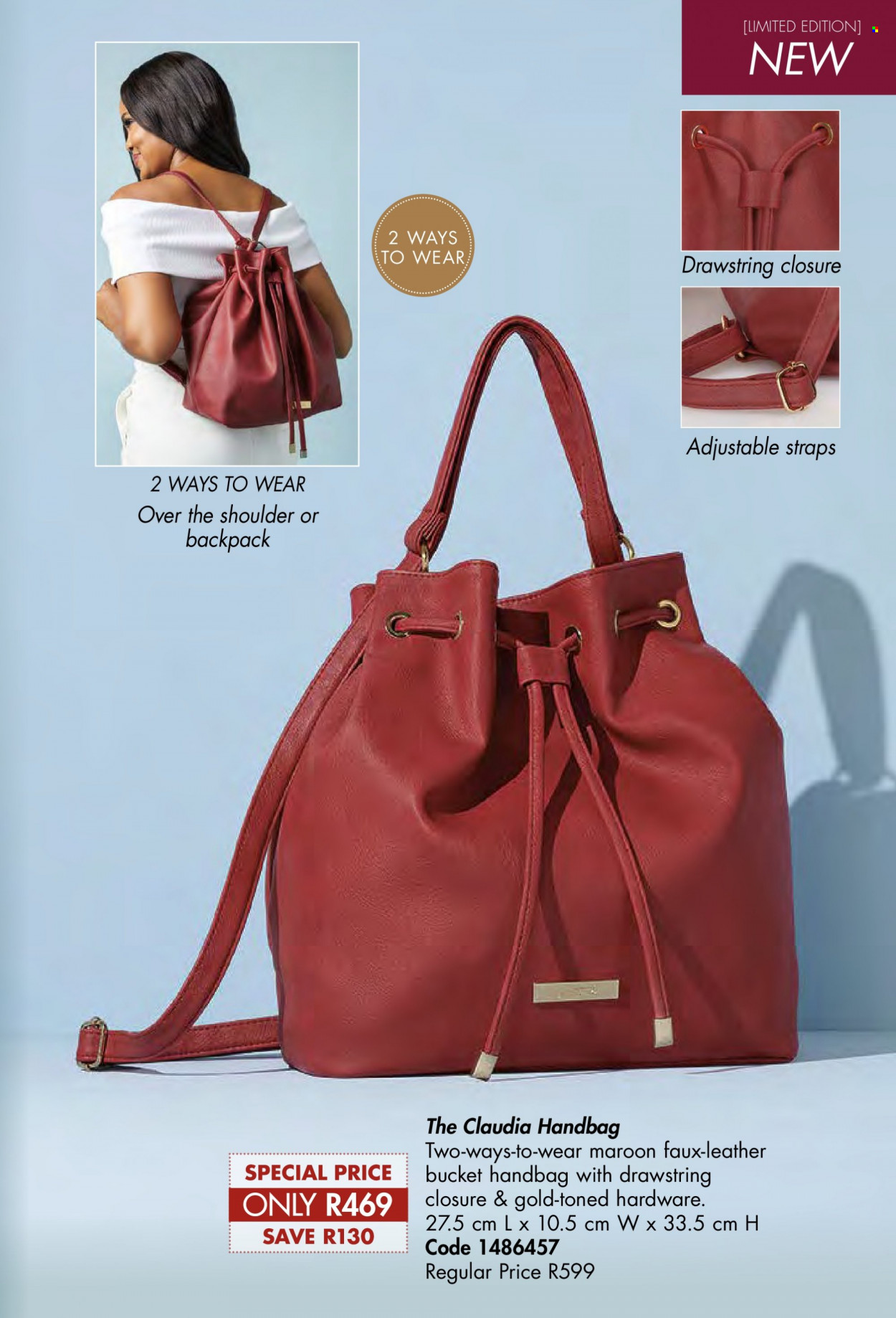 thumbnail - Justine catalogue  - 01/08/2022 - 31/08/2022 - Sales products - backpack, handbag. Page 45.