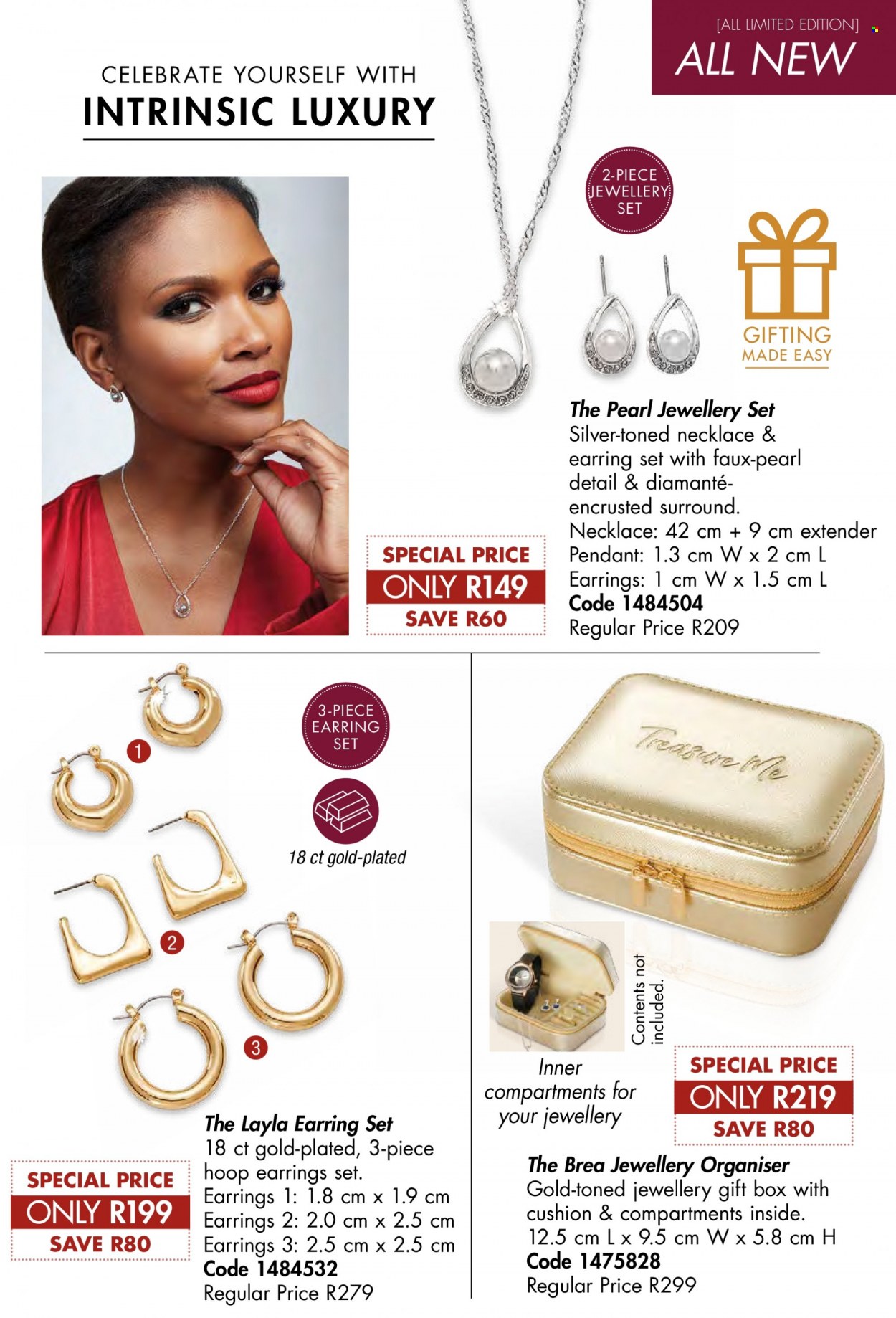 thumbnail - Justine catalogue  - 01/08/2022 - 31/08/2022 - Sales products - earrings, necklace, pendant. Page 50.