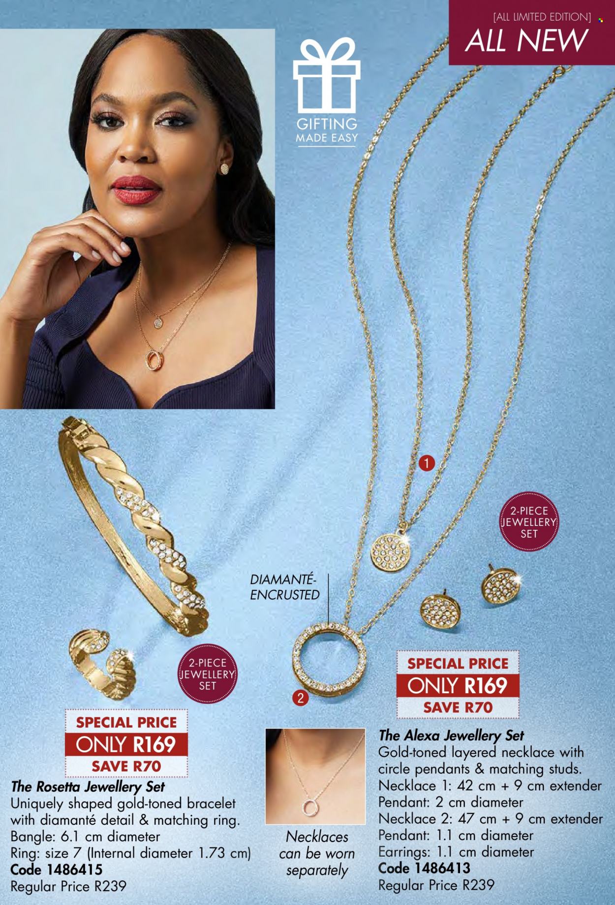 thumbnail - Justine catalogue  - 01/08/2022 - 31/08/2022 - Sales products - bracelet, earrings, necklace, studs, pendant. Page 51.
