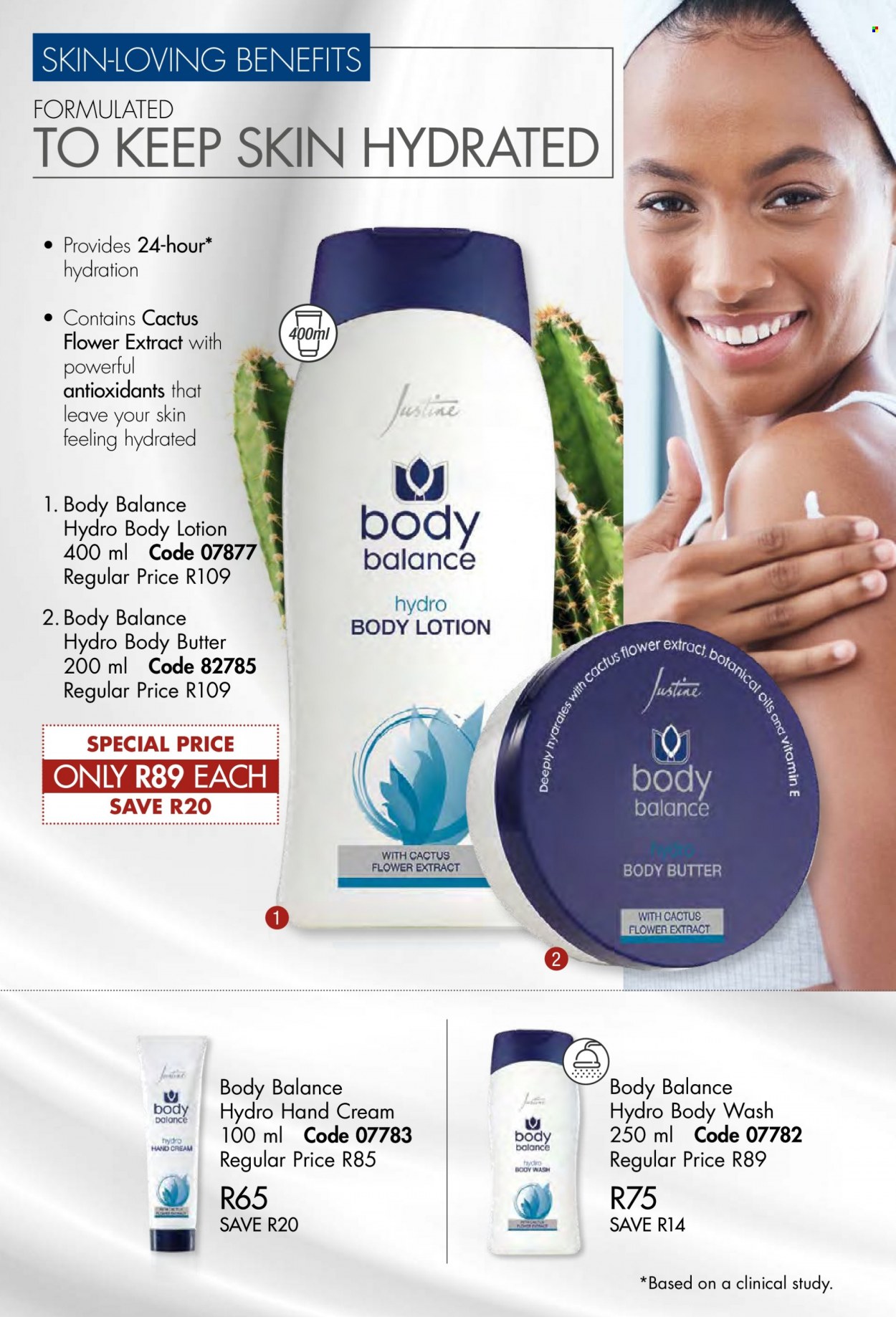 thumbnail - Justine catalogue  - 01/08/2022 - 31/08/2022 - Sales products - body wash, body butter, body lotion, hand cream. Page 80.