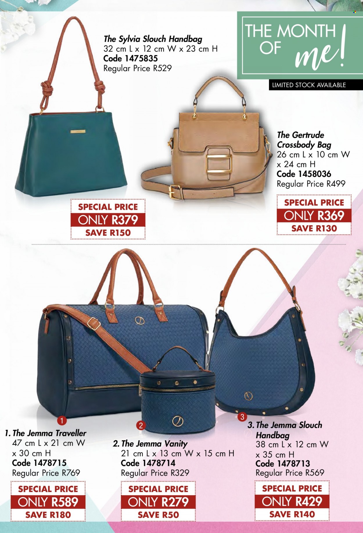 thumbnail - Justine catalogue  - 01/08/2022 - 31/08/2022 - Sales products - handbag, cross body bag. Page 105.