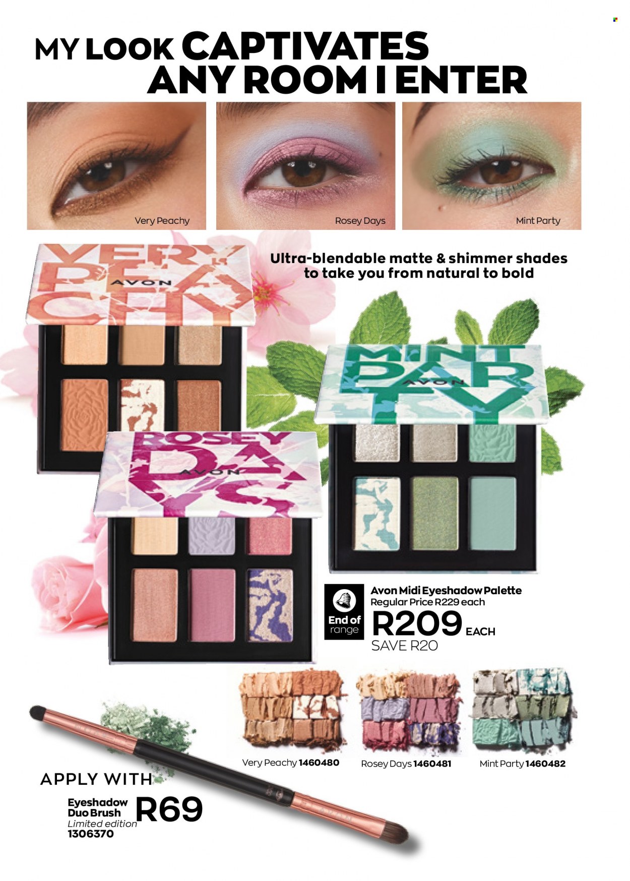thumbnail - Avon catalogue  - 01/08/2022 - 31/08/2022 - Sales products - Avon, Palette, brush, eyeshadow, shades. Page 70.