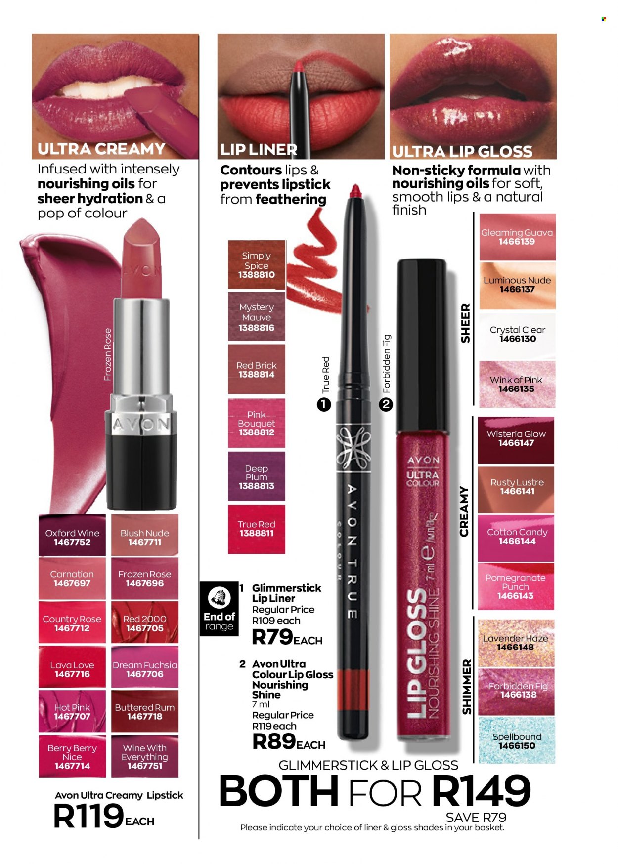 thumbnail - Avon catalogue  - 01/08/2022 - 31/08/2022 - Sales products - Avon, glimmerstick, lip gloss, lipstick, shades. Page 82.