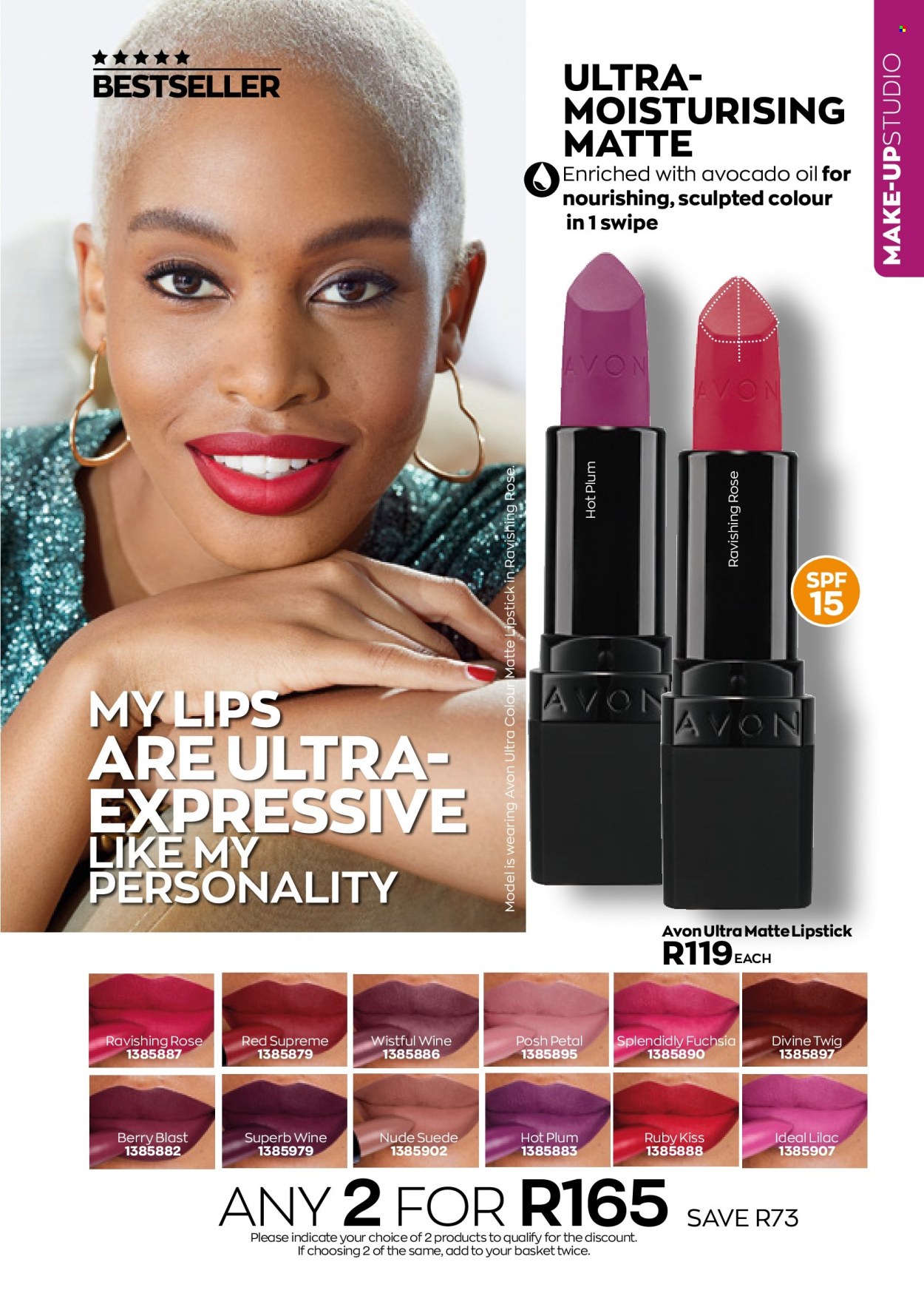 thumbnail - Avon catalogue  - 01/08/2022 - 31/08/2022 - Sales products - Avon, lipstick. Page 83.