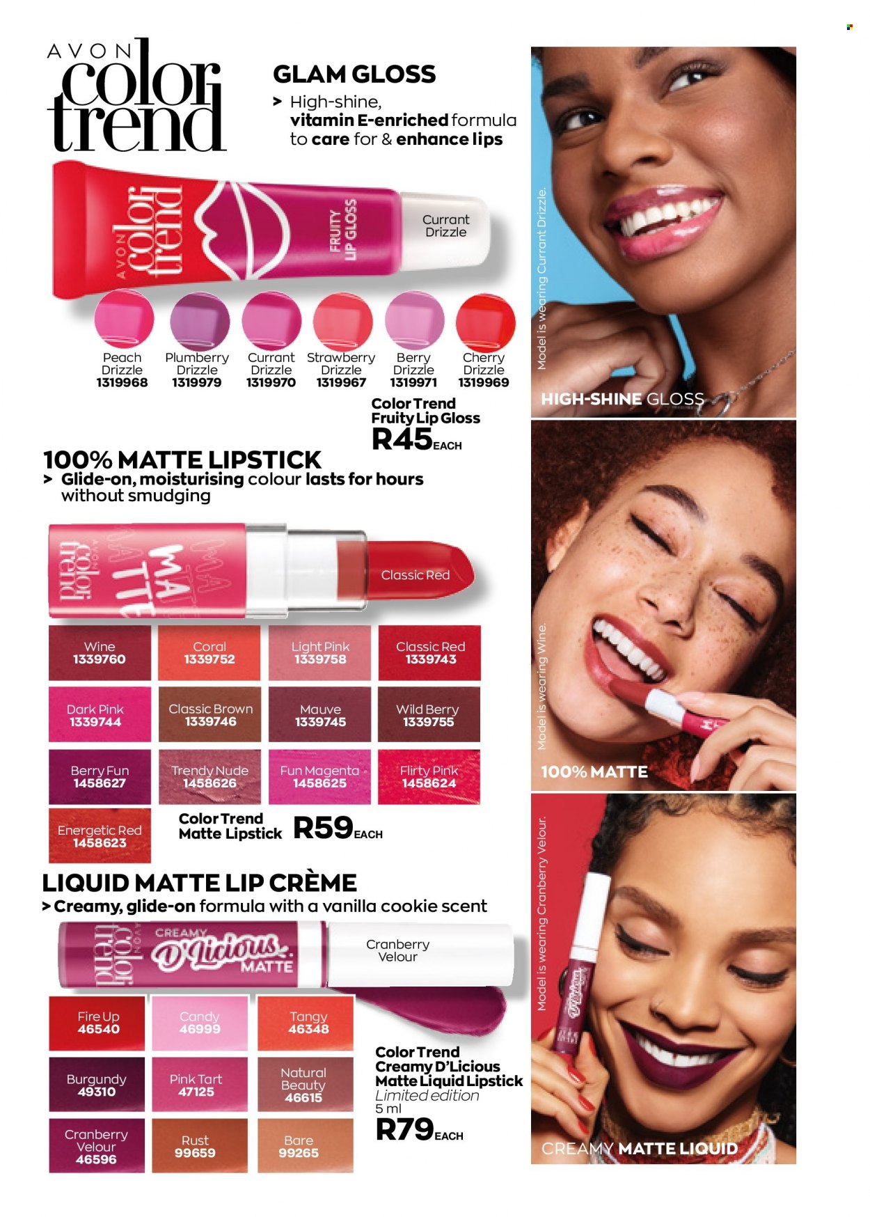 thumbnail - Avon catalogue  - 01/08/2022 - 31/08/2022 - Sales products - lip gloss, lipstick. Page 90.