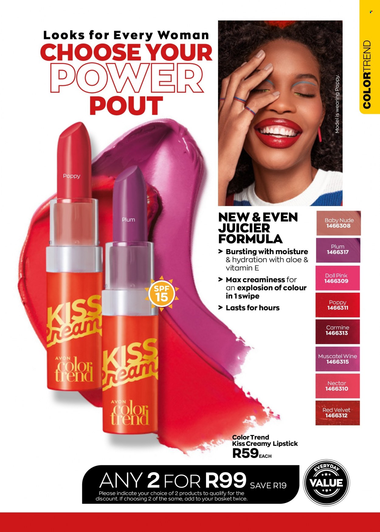thumbnail - Avon catalogue  - 01/08/2022 - 31/08/2022 - Sales products - Avon, lipstick. Page 91.