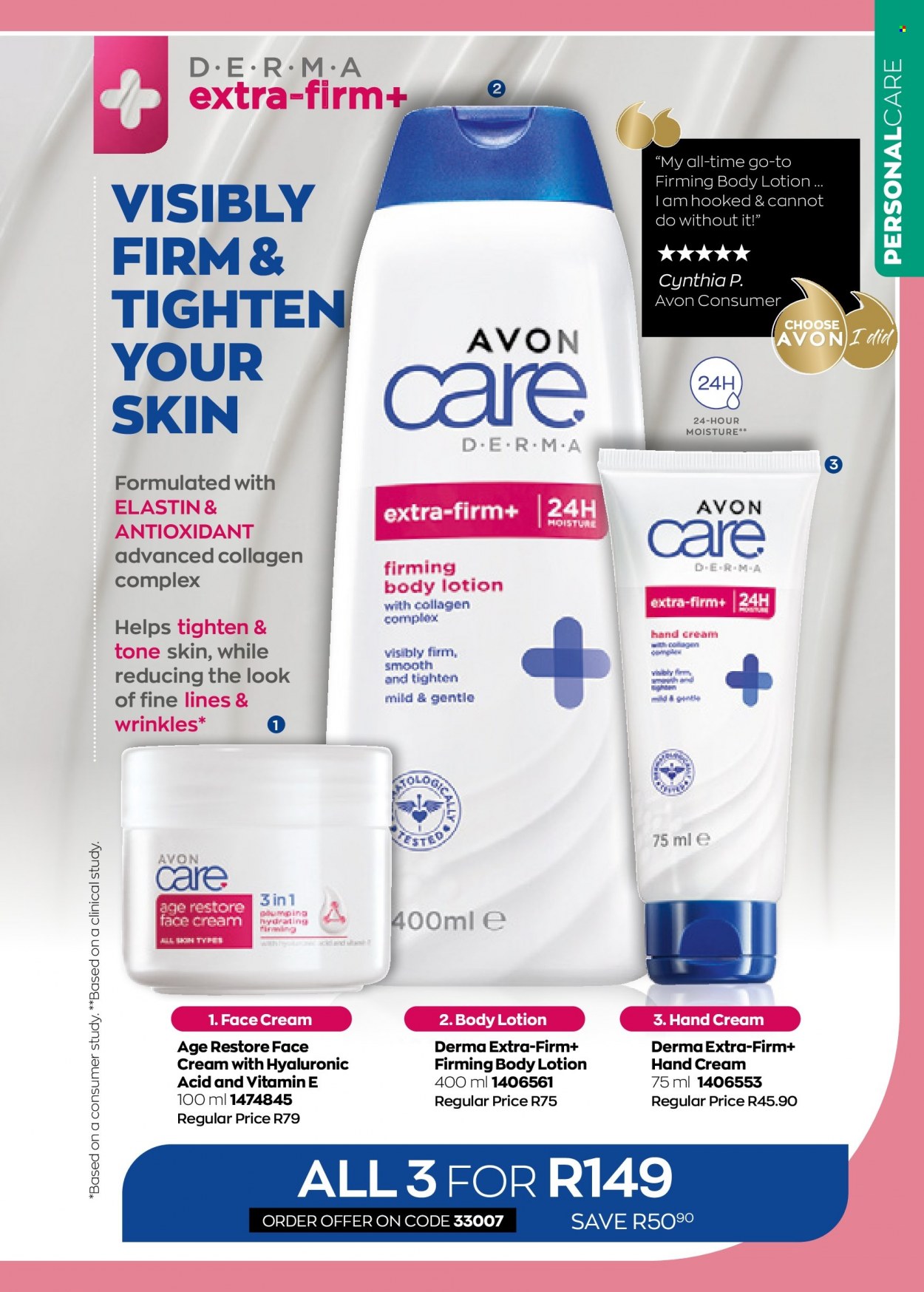 thumbnail - Avon catalogue  - 01/08/2022 - 31/08/2022 - Sales products - Avon, face cream, body lotion, hand cream. Page 127.