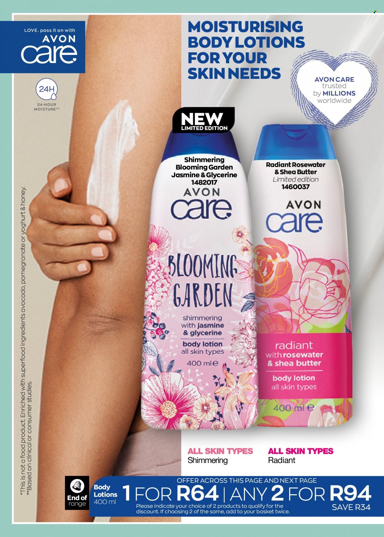 thumbnail - Avon catalogue  - 01/08/2022 - 31/08/2022 - Sales products - Avon, body lotion, shea butter. Page 130.