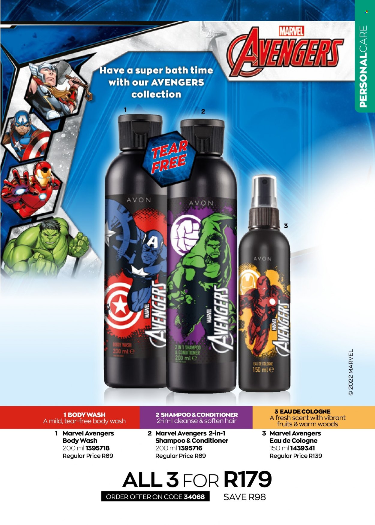 thumbnail - Avon catalogue  - 01/08/2022 - 31/08/2022 - Sales products - body wash, shampoo, Avon, conditioner, cologne. Page 157.