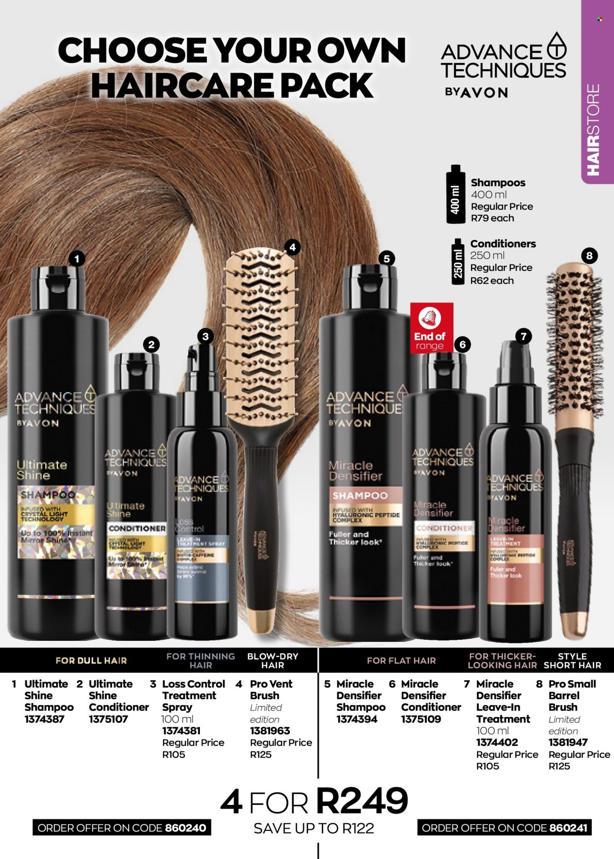 thumbnail - Avon catalogue  - 01/08/2022 - 31/08/2022 - Sales products - shampoo, Avon, conditioner, brush. Page 165.