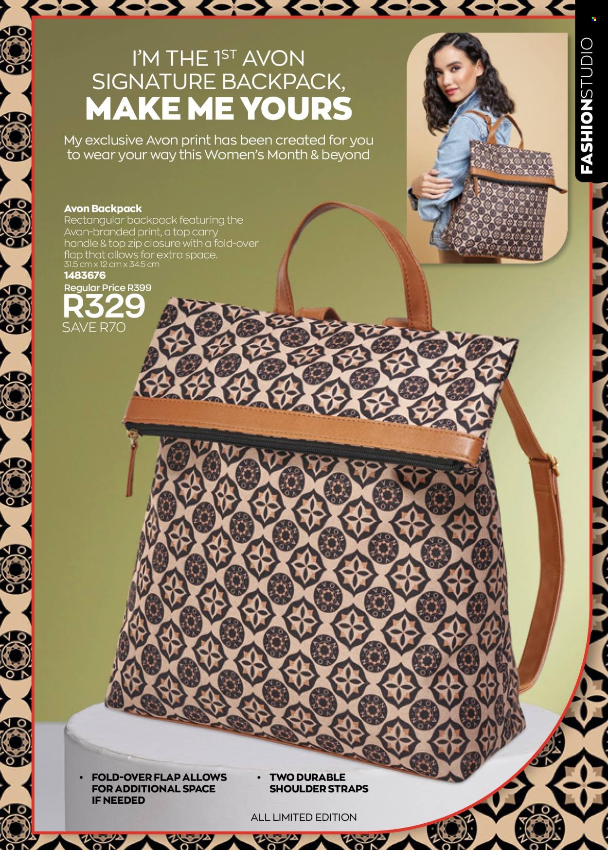 thumbnail - Avon catalogue  - 01/08/2022 - 31/08/2022 - Sales products - Avon, backpack. Page 175.