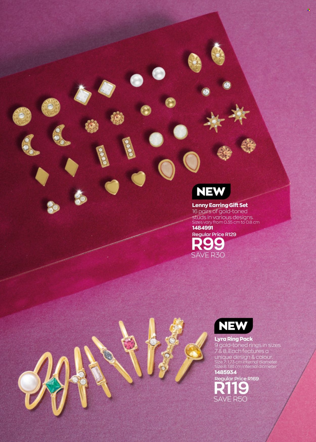 thumbnail - Avon catalogue  - 01/08/2022 - 31/08/2022 - Sales products - gift set, earrings, studs. Page 184.