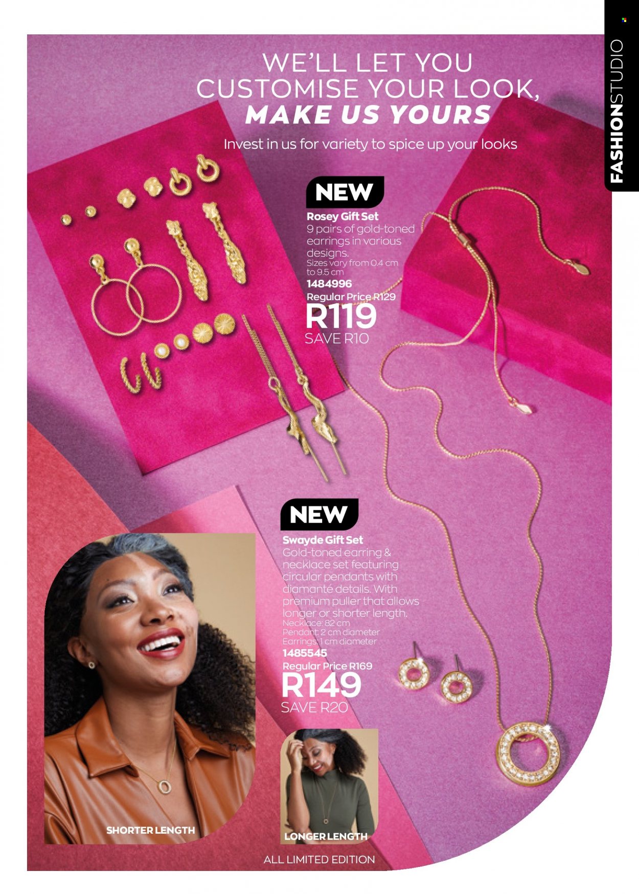 thumbnail - Avon catalogue  - 01/08/2022 - 31/08/2022 - Sales products - gift set, earrings, necklace, pendant. Page 185.