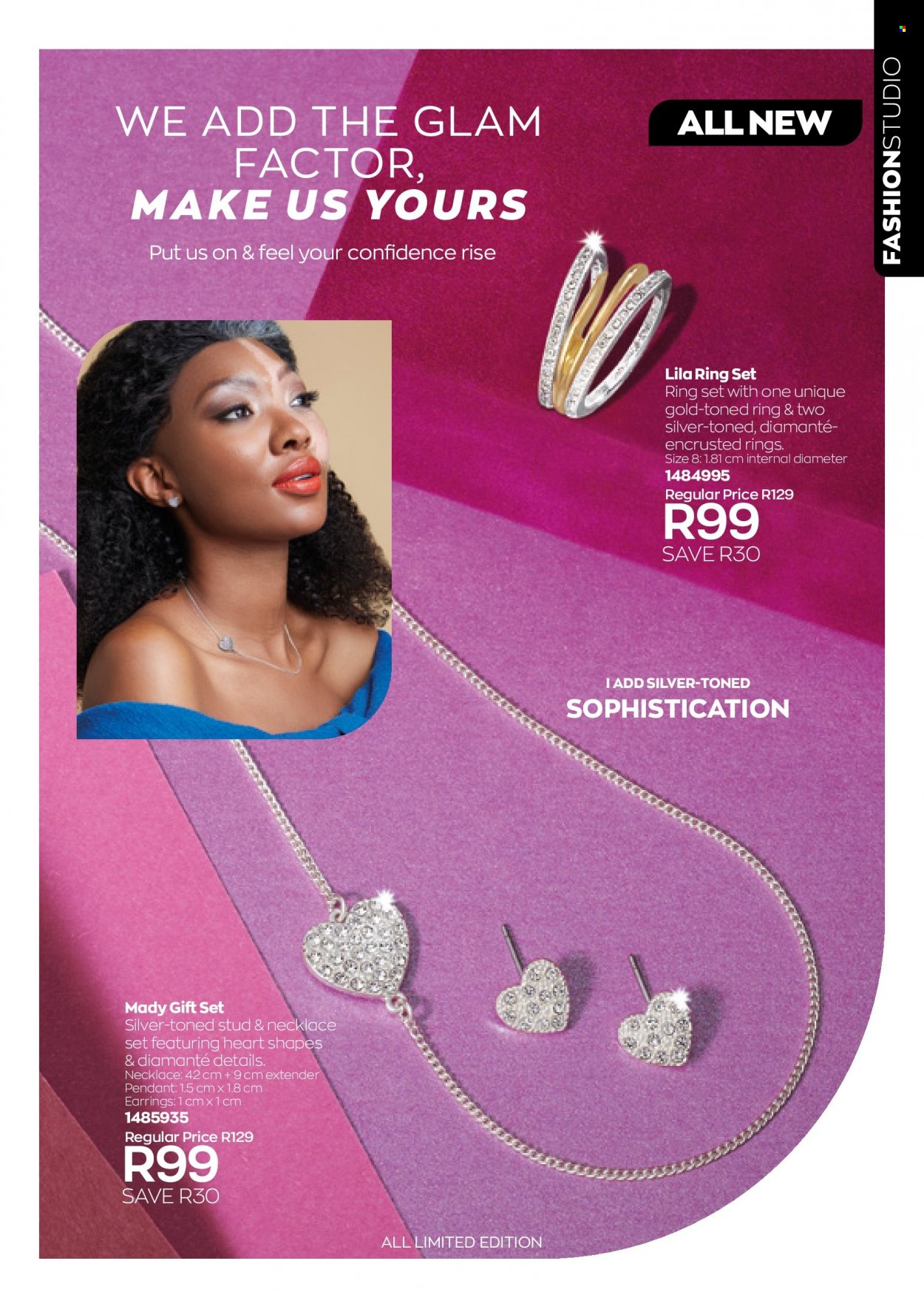thumbnail - Avon catalogue  - 01/08/2022 - 31/08/2022 - Sales products - gift set, earrings, necklace, pendant. Page 187.