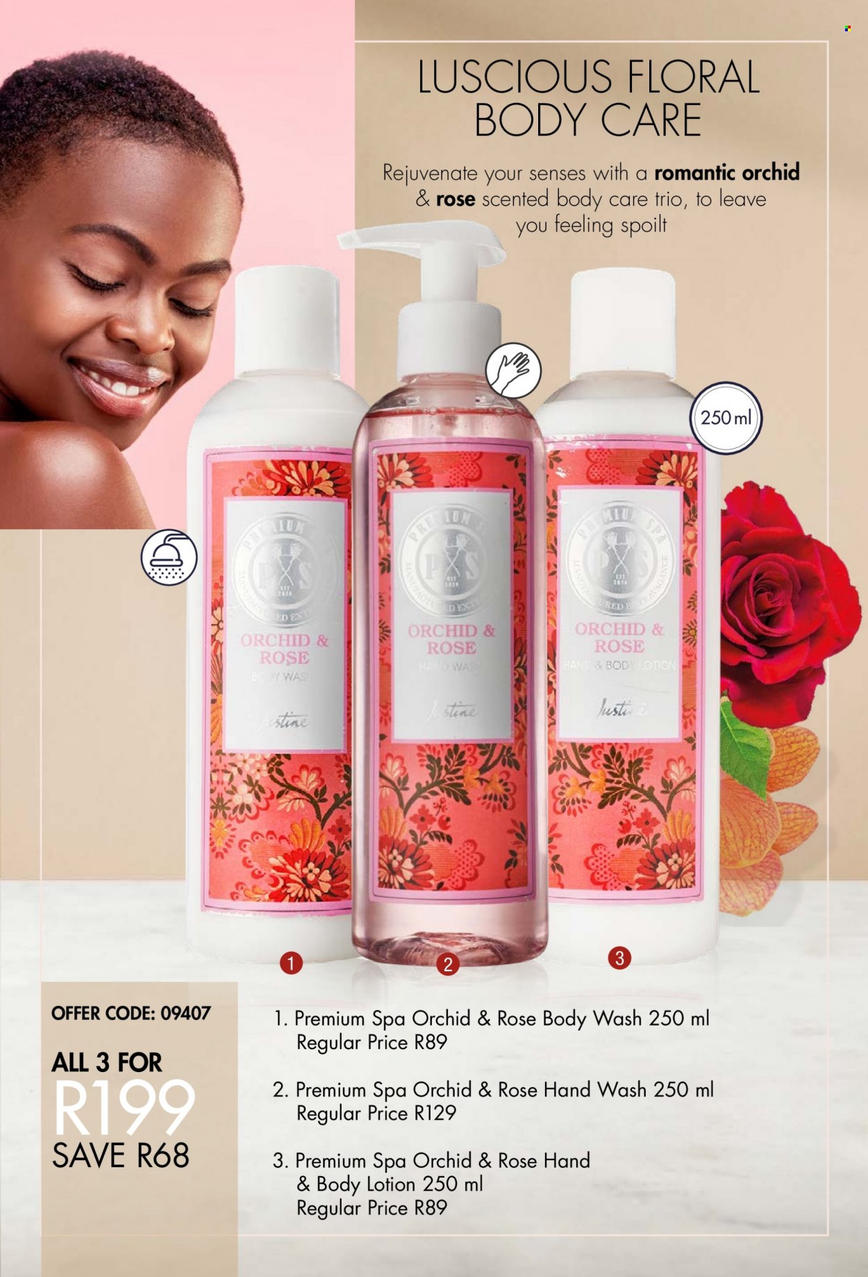 thumbnail - Justine catalogue  - 02/08/2022 - 31/08/2022 - Sales products - body wash, hand wash, body lotion. Page 21.