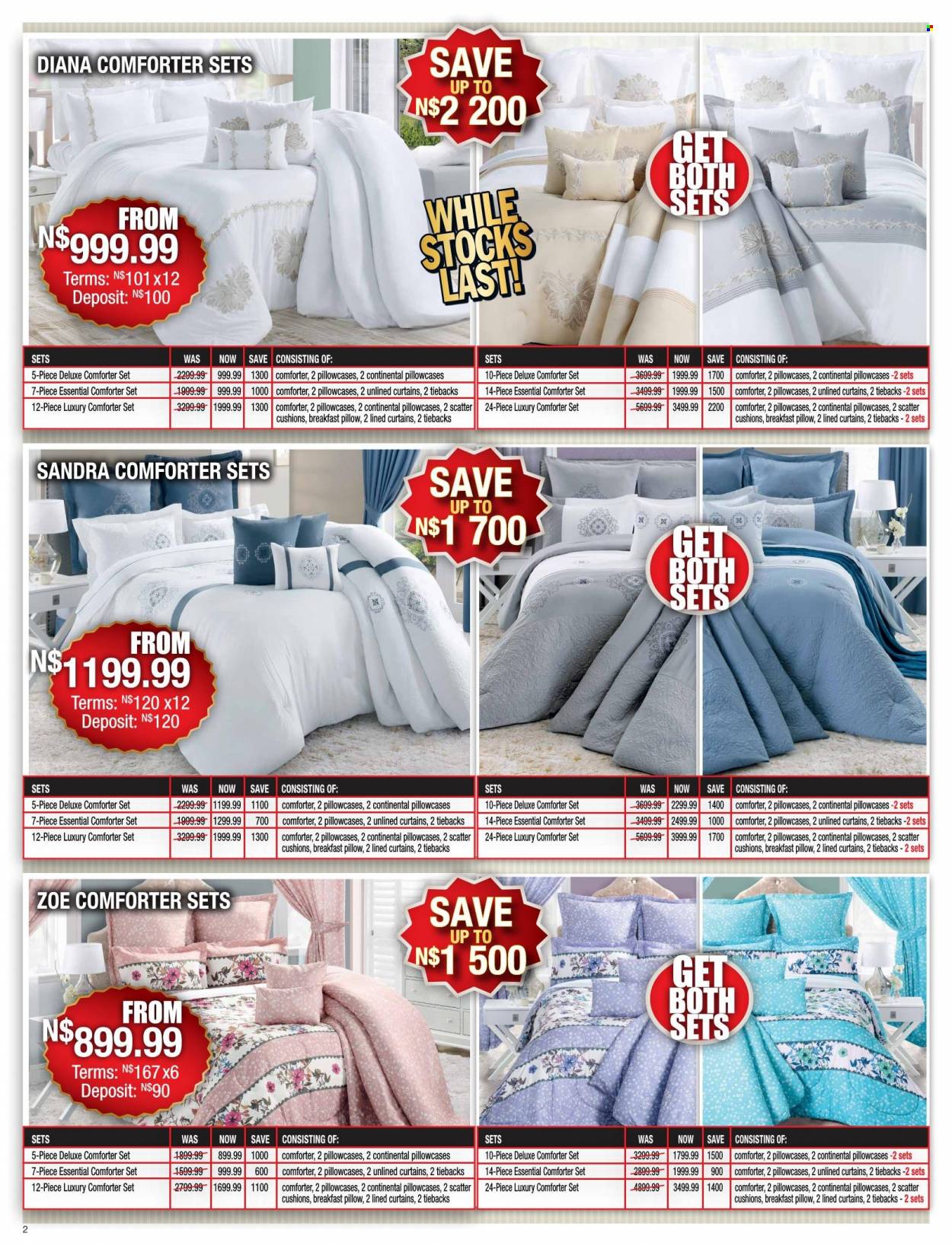 Lewis catalogue  - 01/06/2022 - 31/08/2022 - Sales products - cushion, comforter, pillow, pillowcases, curtains. Page 2.