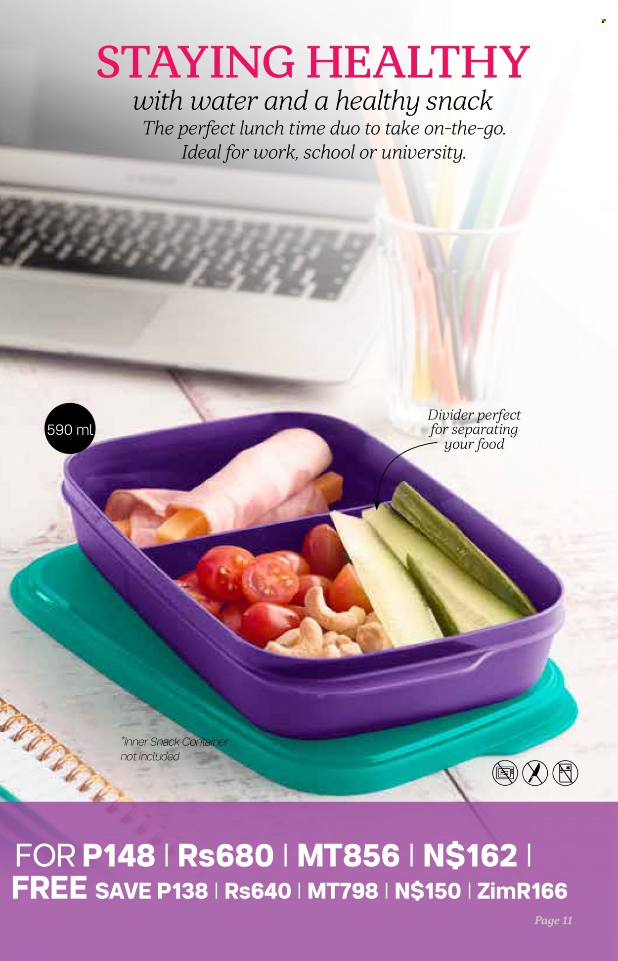 Tupperware catalogue  - 10/08/2022 - 06/09/2022 - Sales products - container. Page 11.