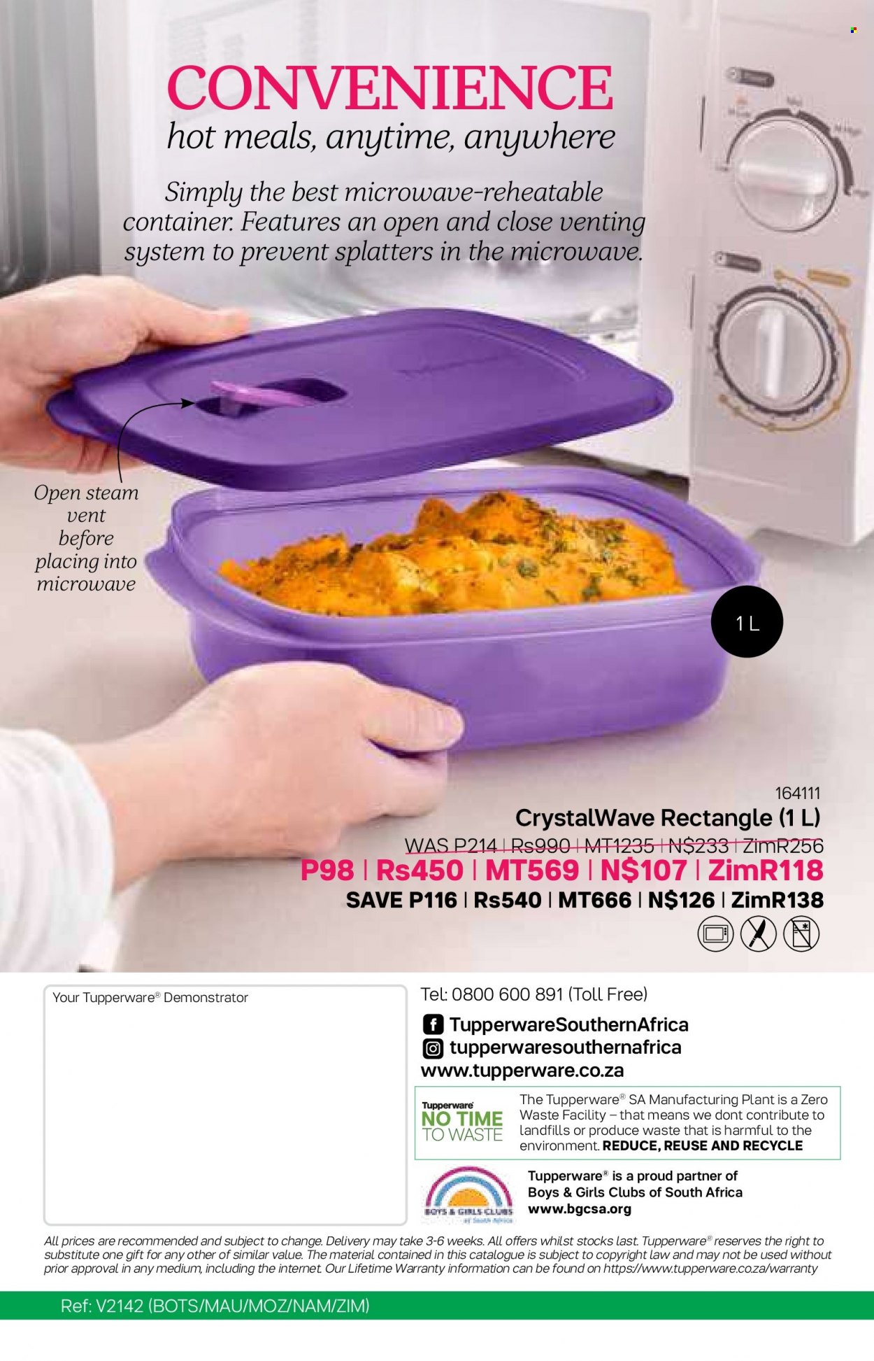 Tupperware catalogue  - 10/08/2022 - 06/09/2022 - Sales products - container. Page 24.