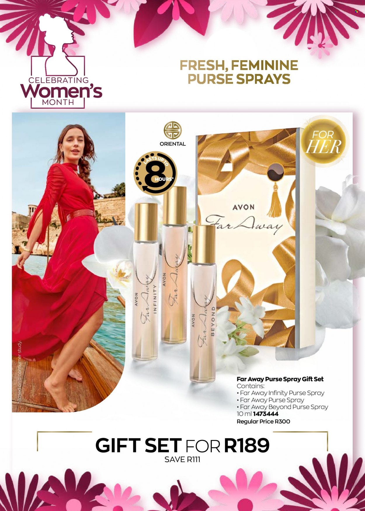 thumbnail - Avon catalogue  - 12/08/2022 - 31/08/2022 - Sales products - Avon, Infinity, far away, gift set. Page 7.