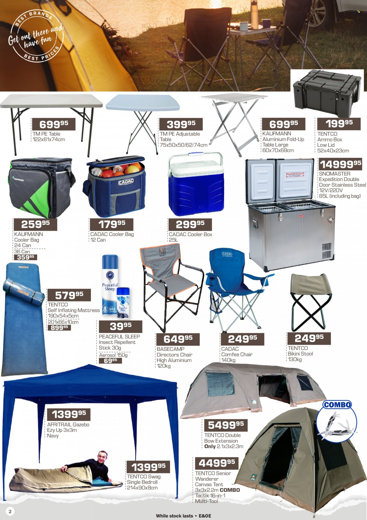Agra catalogue  - 19/04/2022 - 18/05/2022 - Sales products - bag, door, table, gazebo, tent, chair, ammo can, swag, ammo. Page 2.