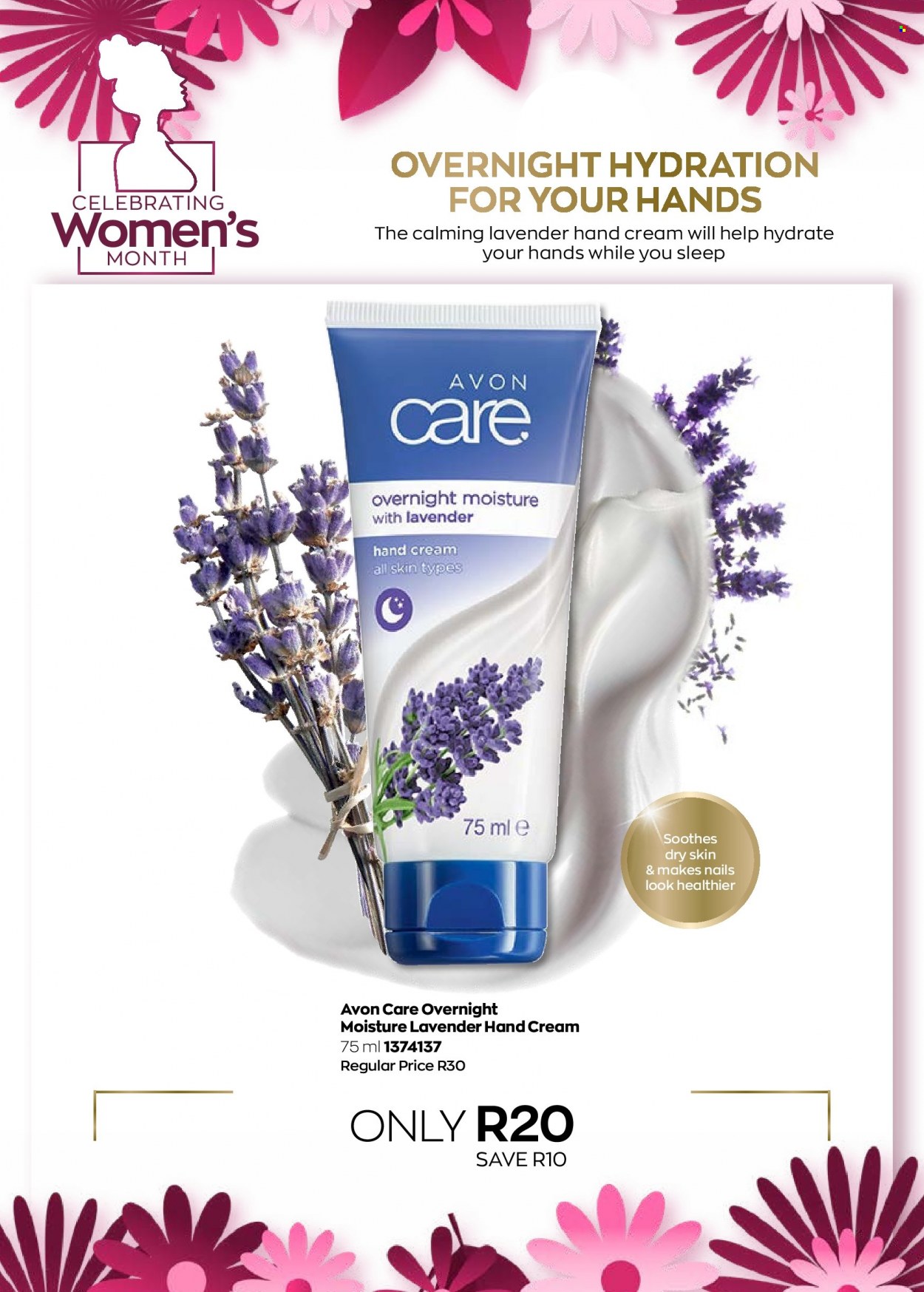 thumbnail - Avon catalogue  - 12/08/2022 - 31/08/2022 - Sales products - Avon, hand cream. Page 19.