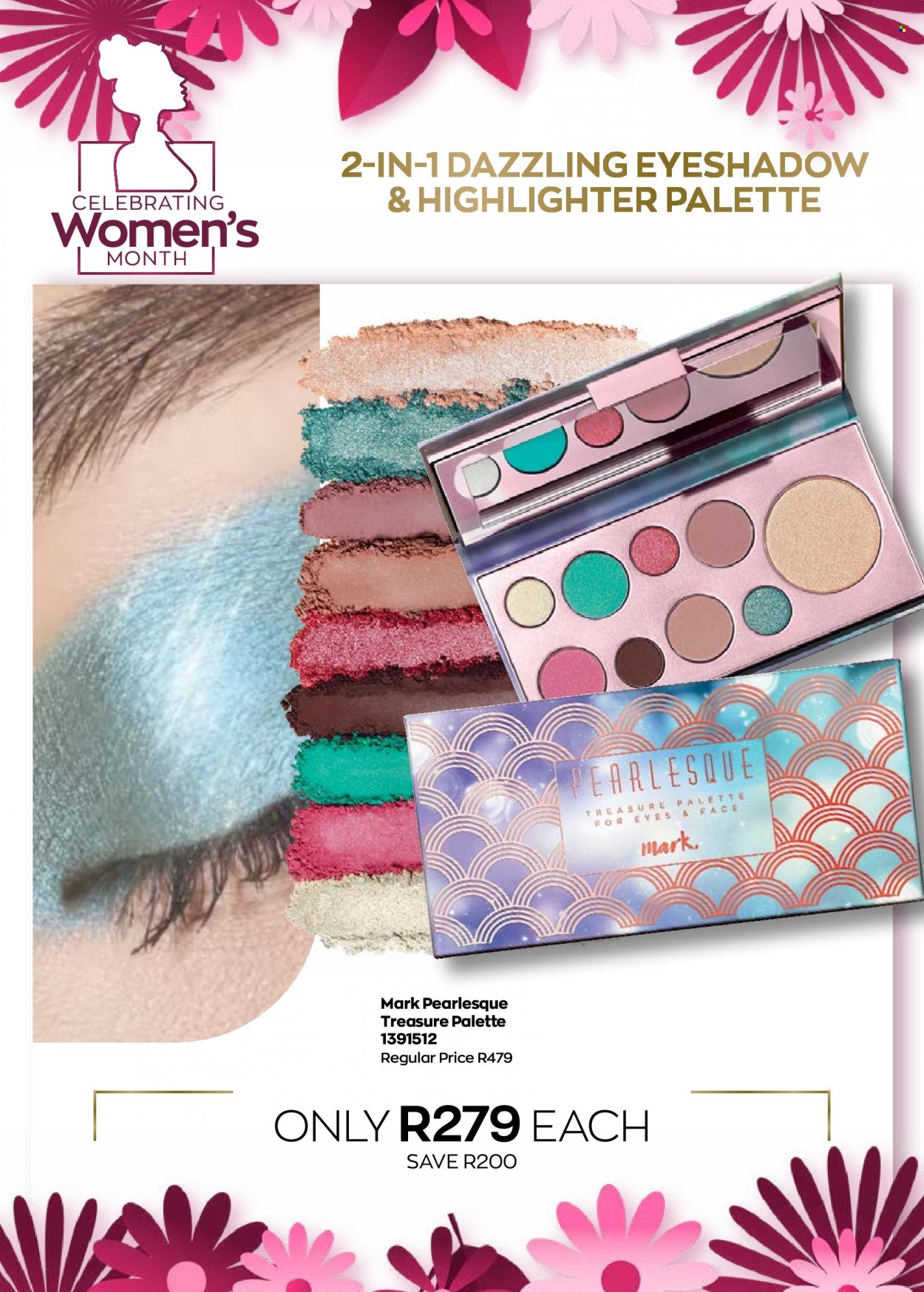 thumbnail - Avon catalogue  - 12/08/2022 - 31/08/2022 - Sales products - Palette, eyeshadow, highlighter powder. Page 27.
