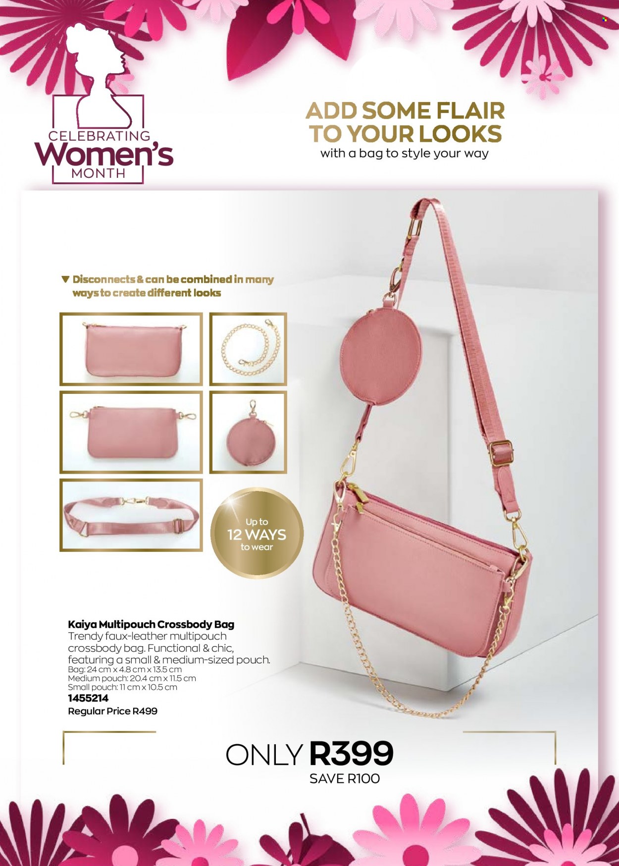 thumbnail - Avon catalogue  - 12/08/2022 - 31/08/2022 - Sales products - bag, cross body bag. Page 35.