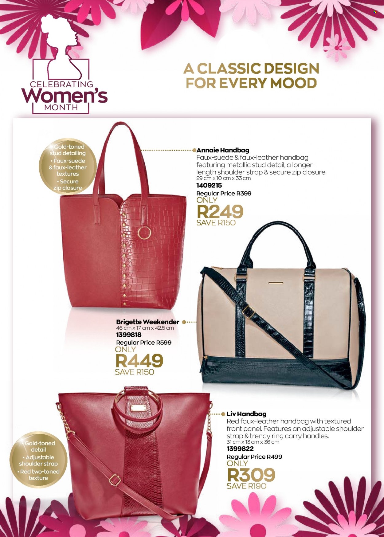 thumbnail - Avon catalogue  - 12/08/2022 - 31/08/2022 - Sales products - handbag. Page 40.