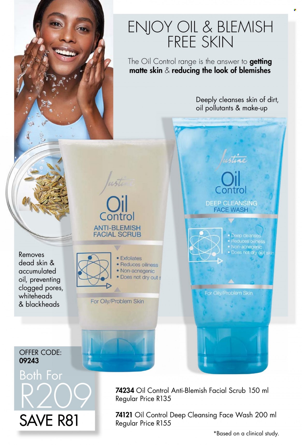 thumbnail - Justine catalogue  - 19/08/2022 - 31/08/2022 - Sales products - face gel, face wash, makeup. Page 20.