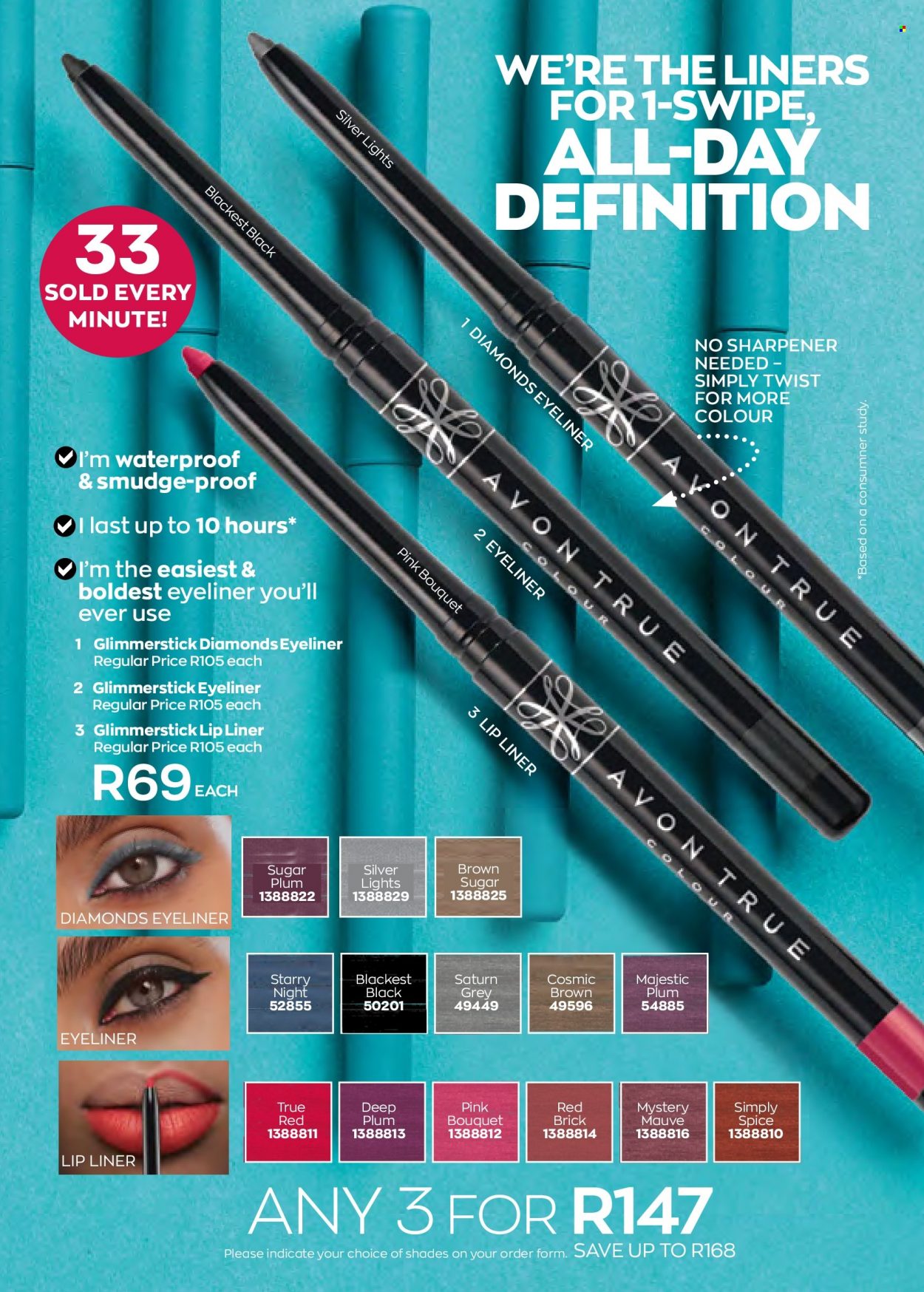 Avon catalogue  - 01/05/2022 - 31/05/2022 - Sales products - glimmerstick, shades, eyeliner. Page 208.
