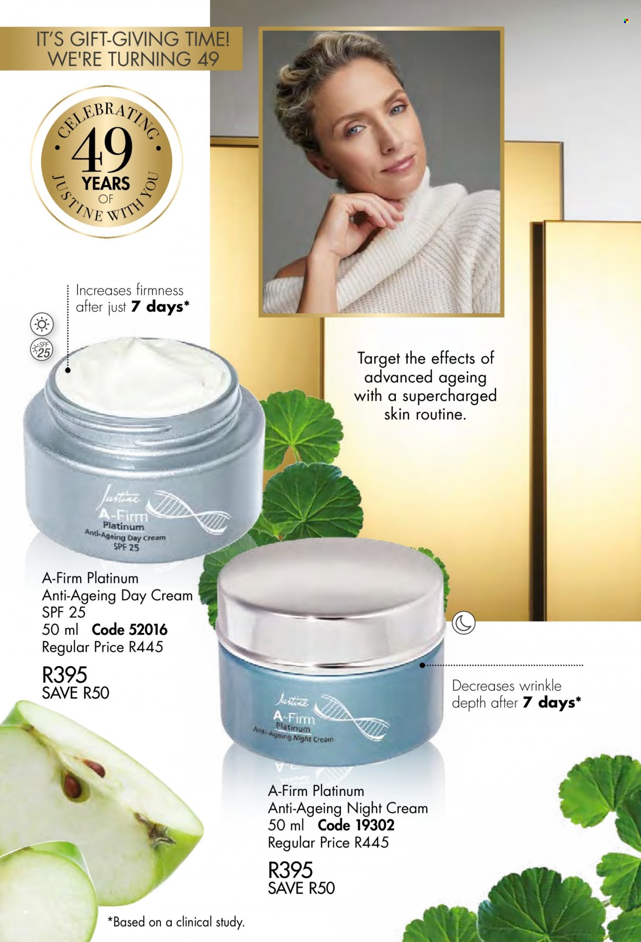 thumbnail - Justine catalogue  - 01/05/2022 - 31/05/2022 - Sales products - day cream, night cream. Page 24.