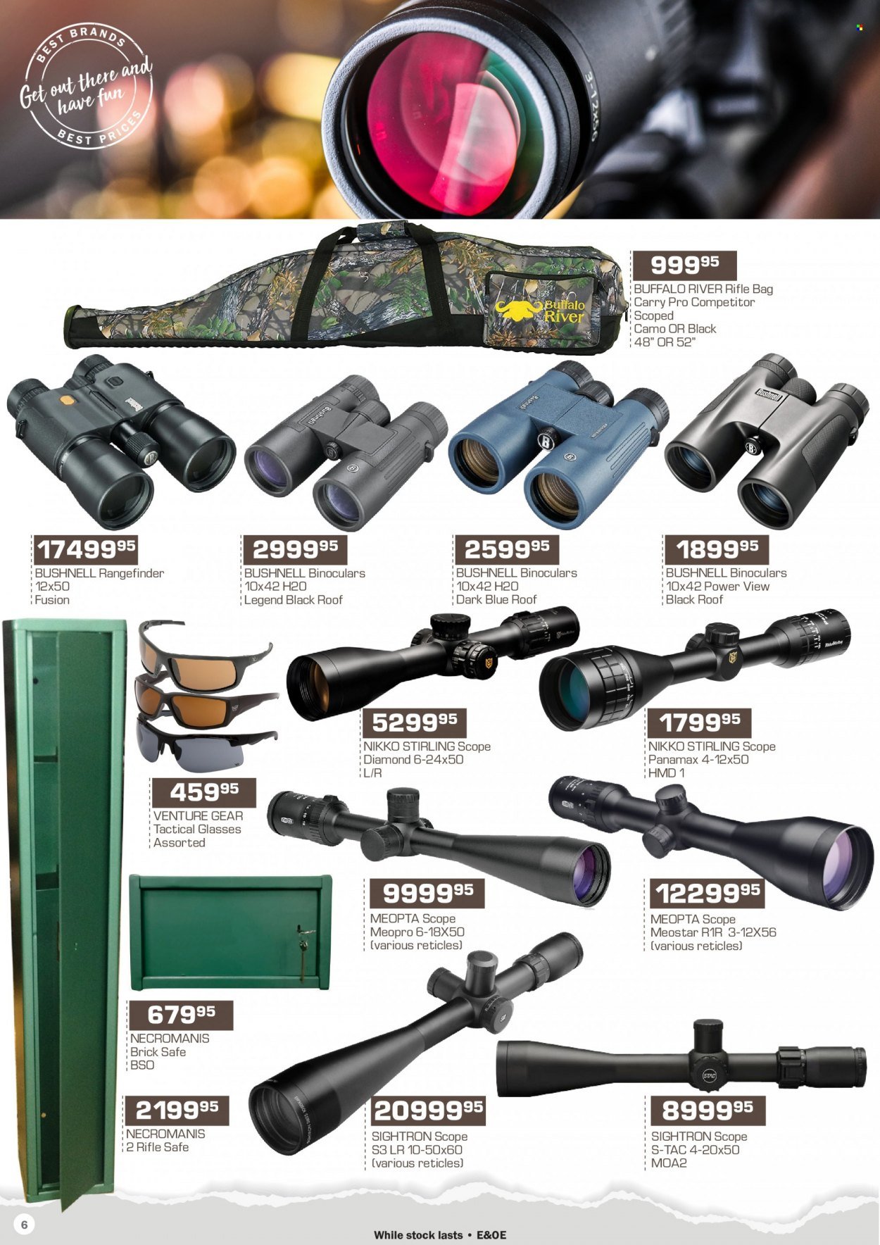 Agra catalogue  - 19/04/2022 - 18/05/2022 - Sales products - bag, brick, binoculars, rifle, scope. Page 6.