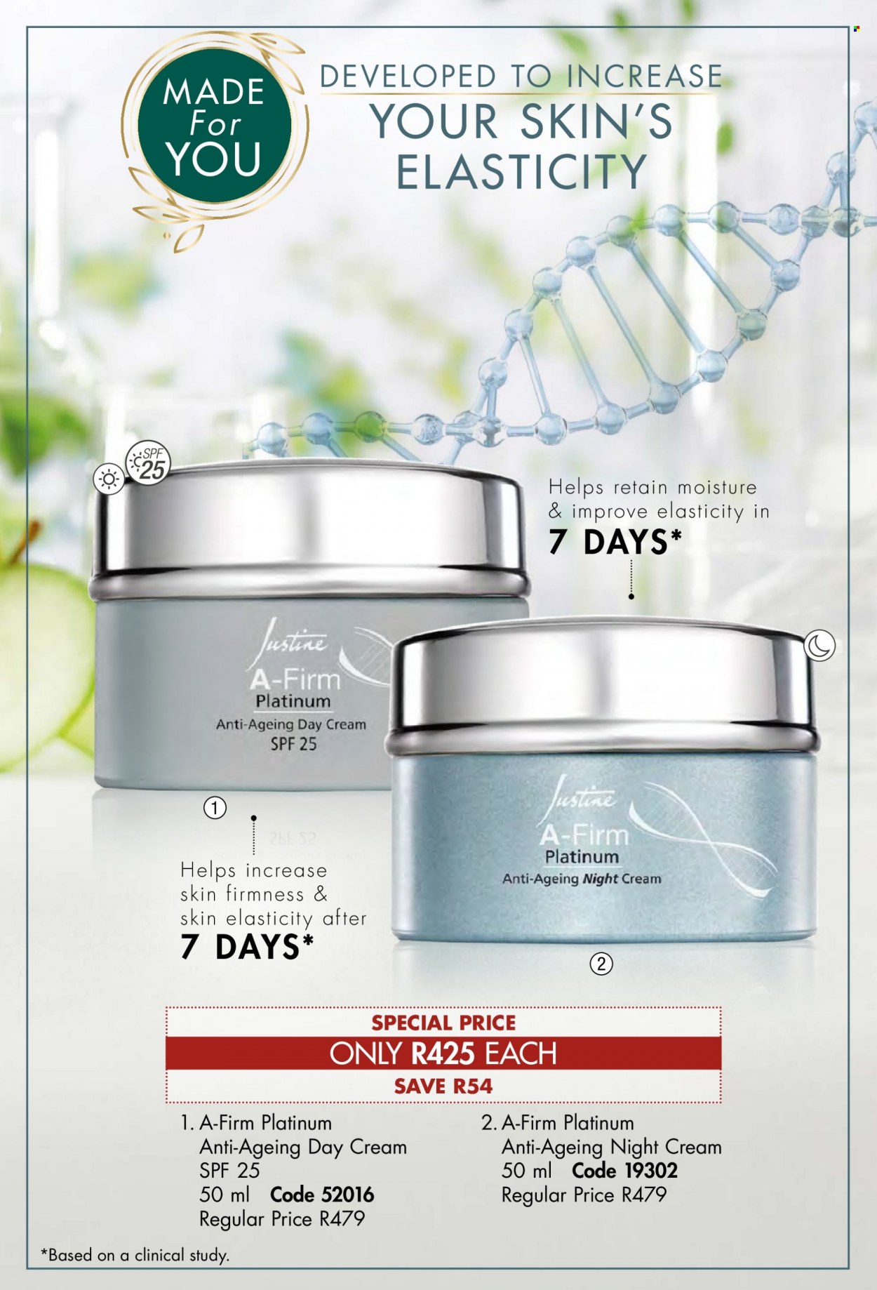thumbnail - Justine catalogue  - 01/09/2022 - 30/09/2022 - Sales products - day cream, night cream. Page 17.