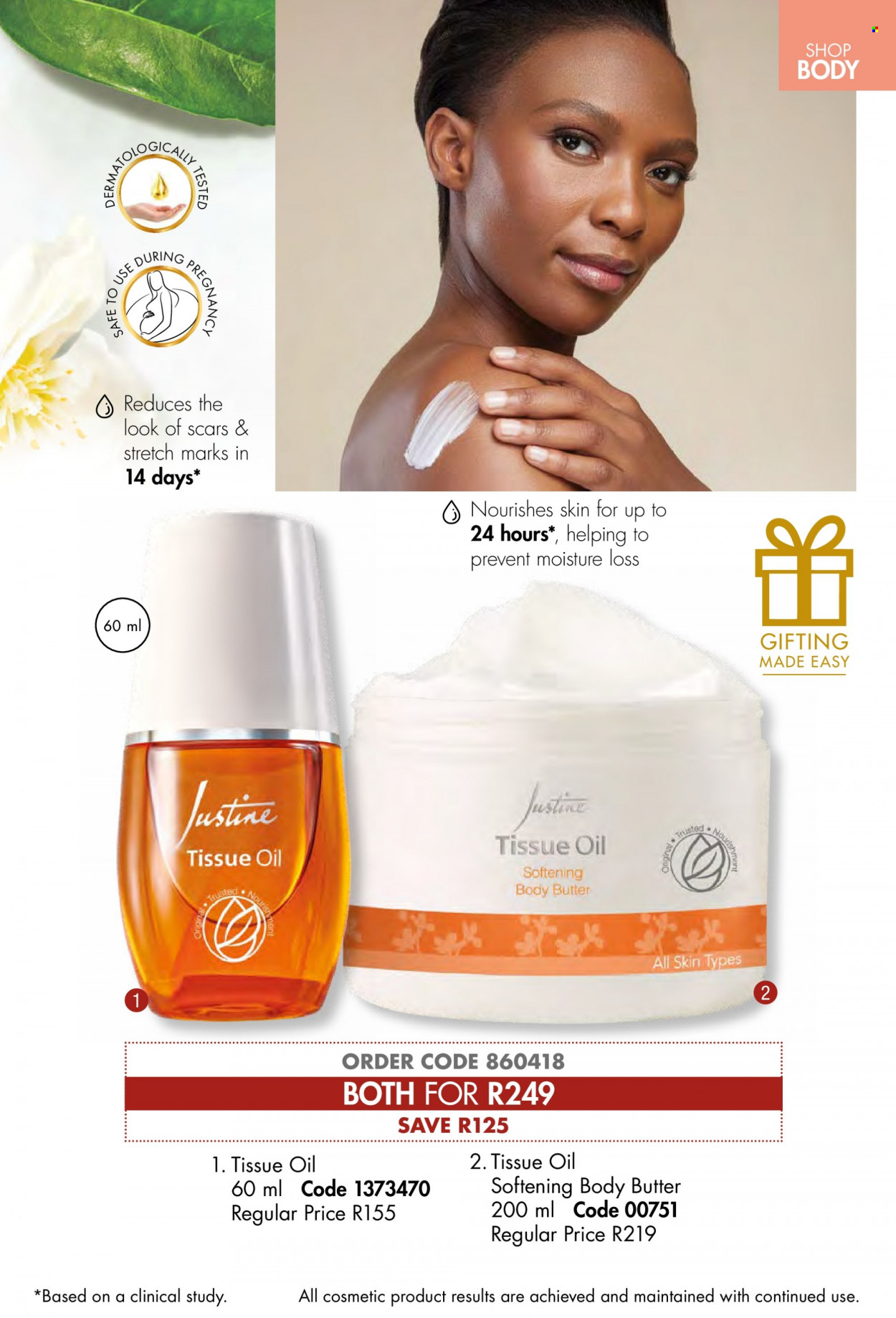 thumbnail - Justine catalogue  - 01/09/2022 - 30/09/2022 - Sales products - tissues, body butter. Page 25.