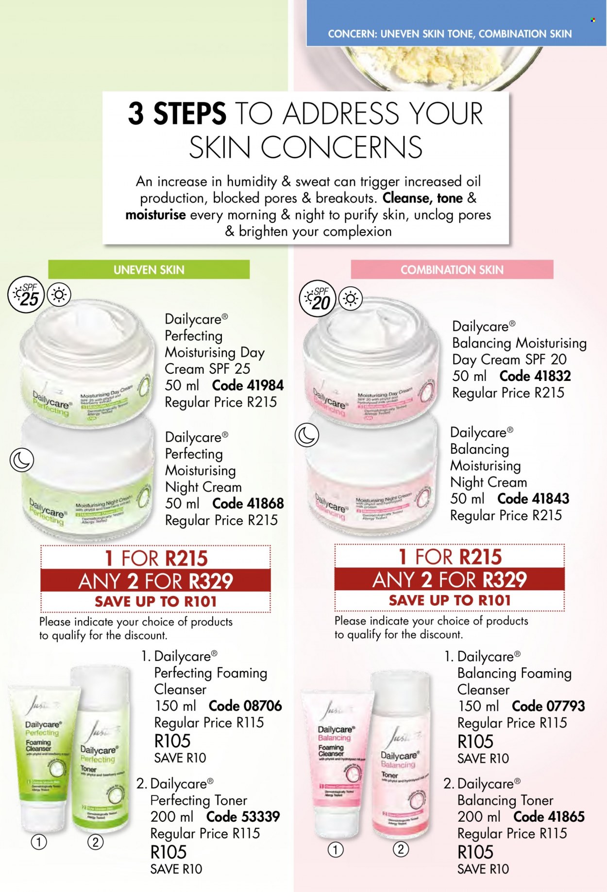 thumbnail - Justine catalogue  - 01/09/2022 - 30/09/2022 - Sales products - cleanser, day cream, toner, night cream. Page 42.