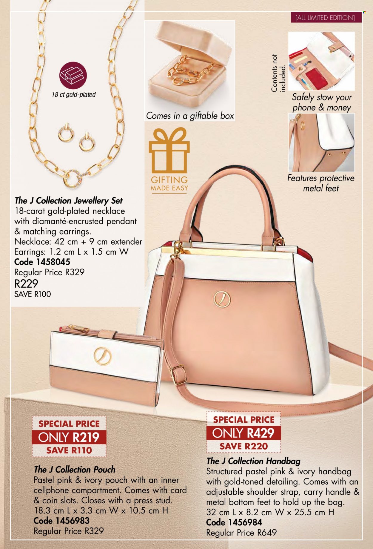 thumbnail - Justine catalogue  - 01/09/2022 - 30/09/2022 - Sales products - handbag, earrings, necklace, pendant. Page 81.
