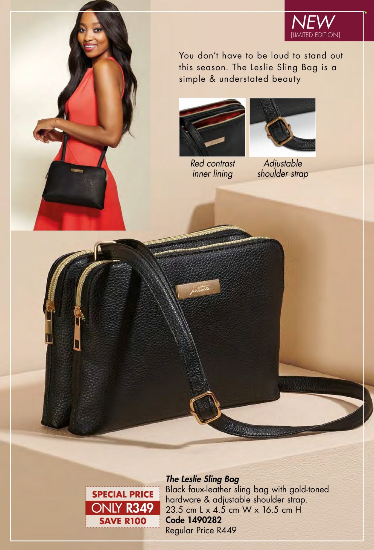 thumbnail - Justine catalogue  - 01/09/2022 - 30/09/2022 - Sales products - bag, leather bag, sling bag. Page 83.