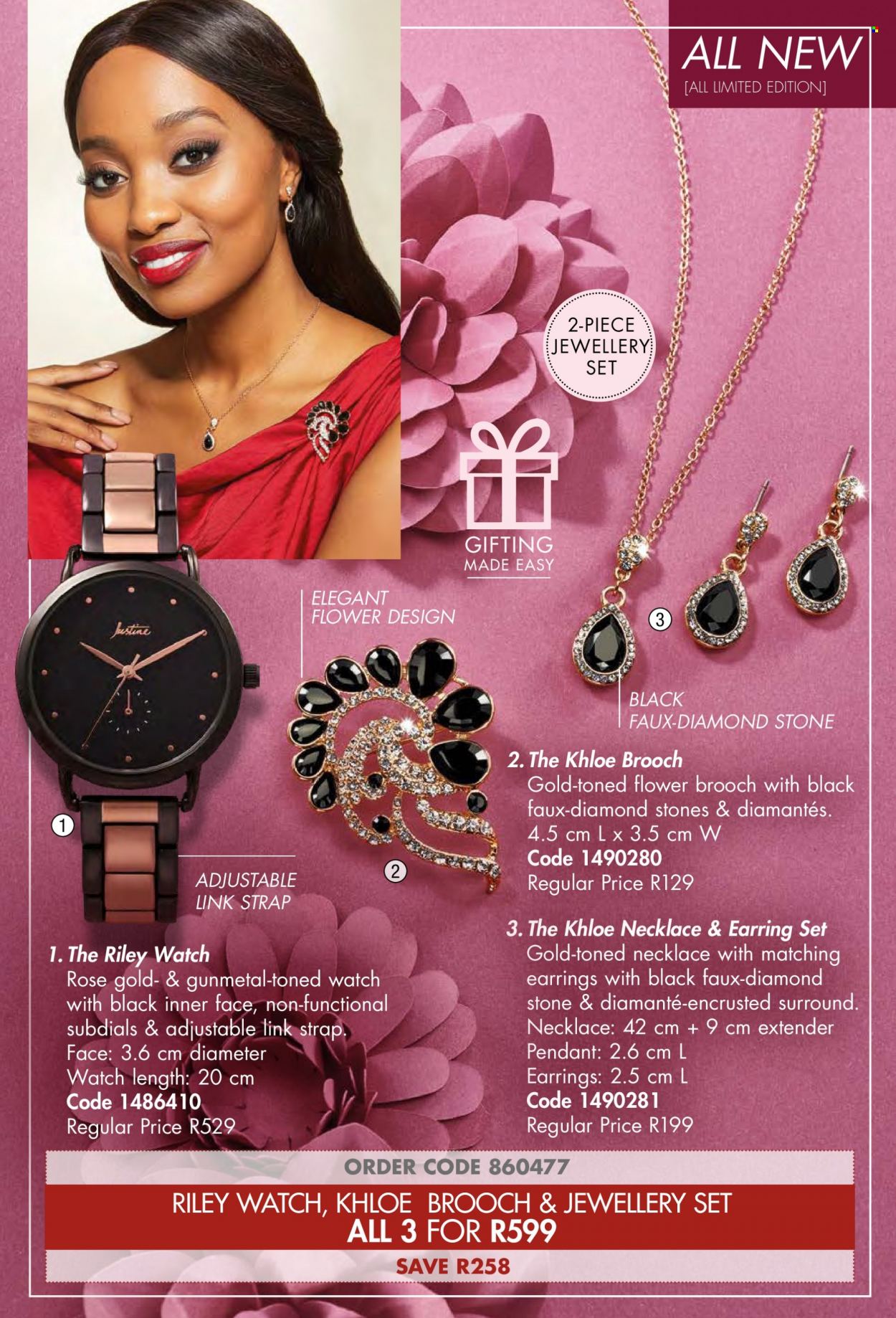 thumbnail - Justine catalogue  - 01/09/2022 - 30/09/2022 - Sales products - earrings, necklace, watch, pendant. Page 89.