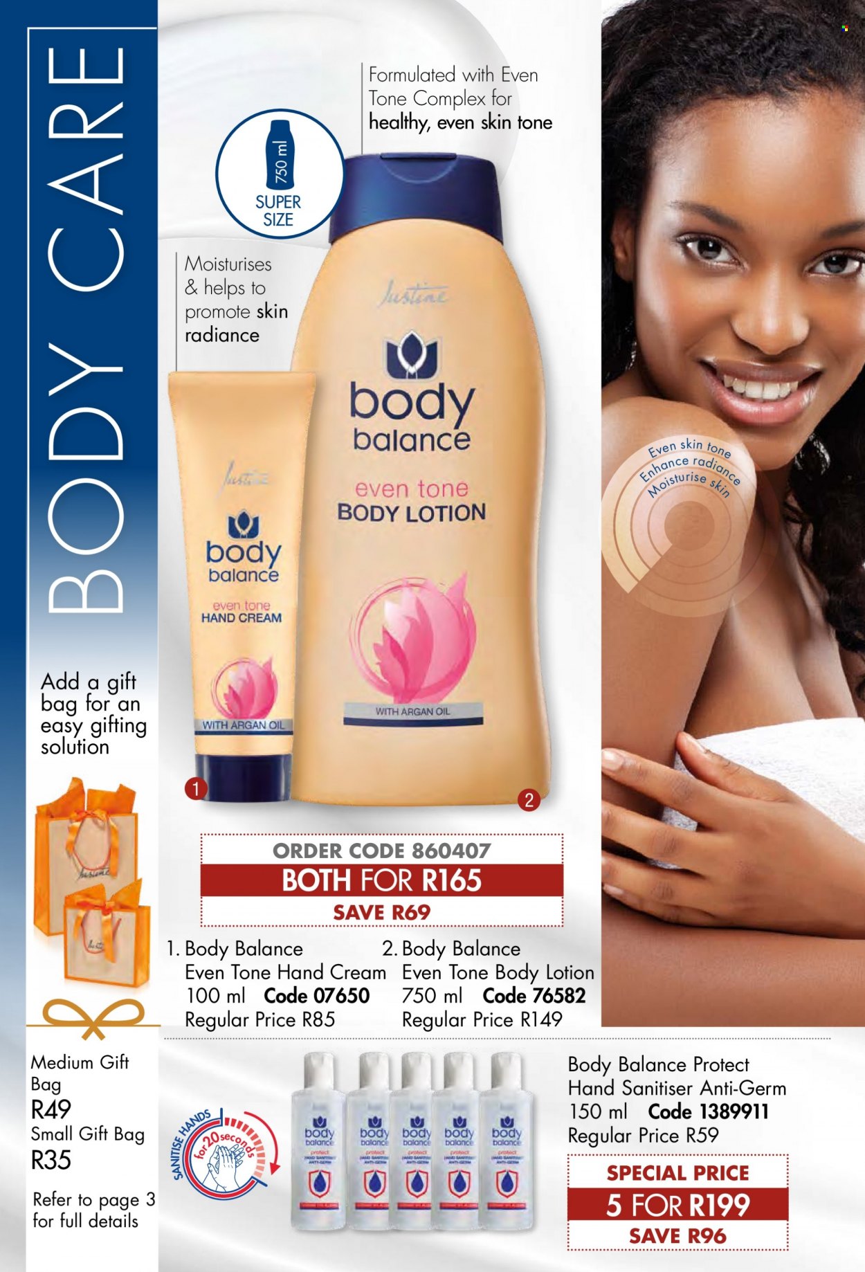 thumbnail - Justine catalogue  - 01/09/2022 - 30/09/2022 - Sales products - body lotion, hand cream. Page 94.
