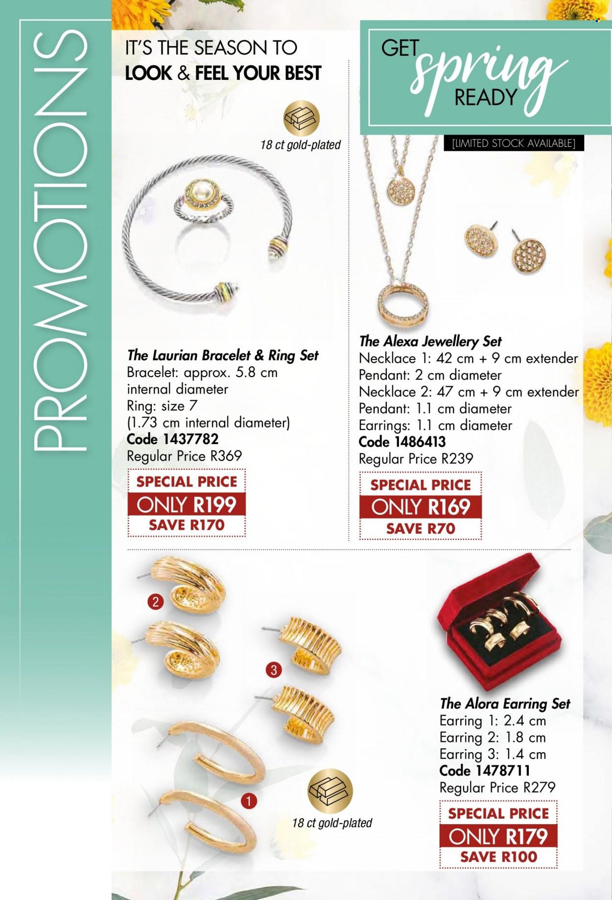 thumbnail - Justine catalogue  - 01/09/2022 - 30/09/2022 - Sales products - bracelet, earrings, necklace, pendant. Page 100.