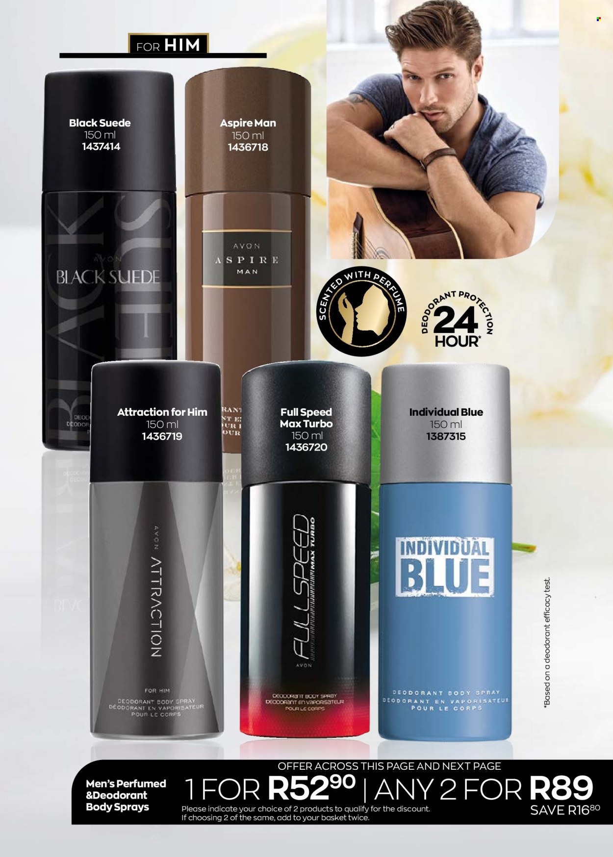thumbnail - Avon catalogue  - 01/09/2022 - 30/09/2022 - Sales products - Avon, body spray, anti-perspirant, eau de parfum, deodorant. Page 42.