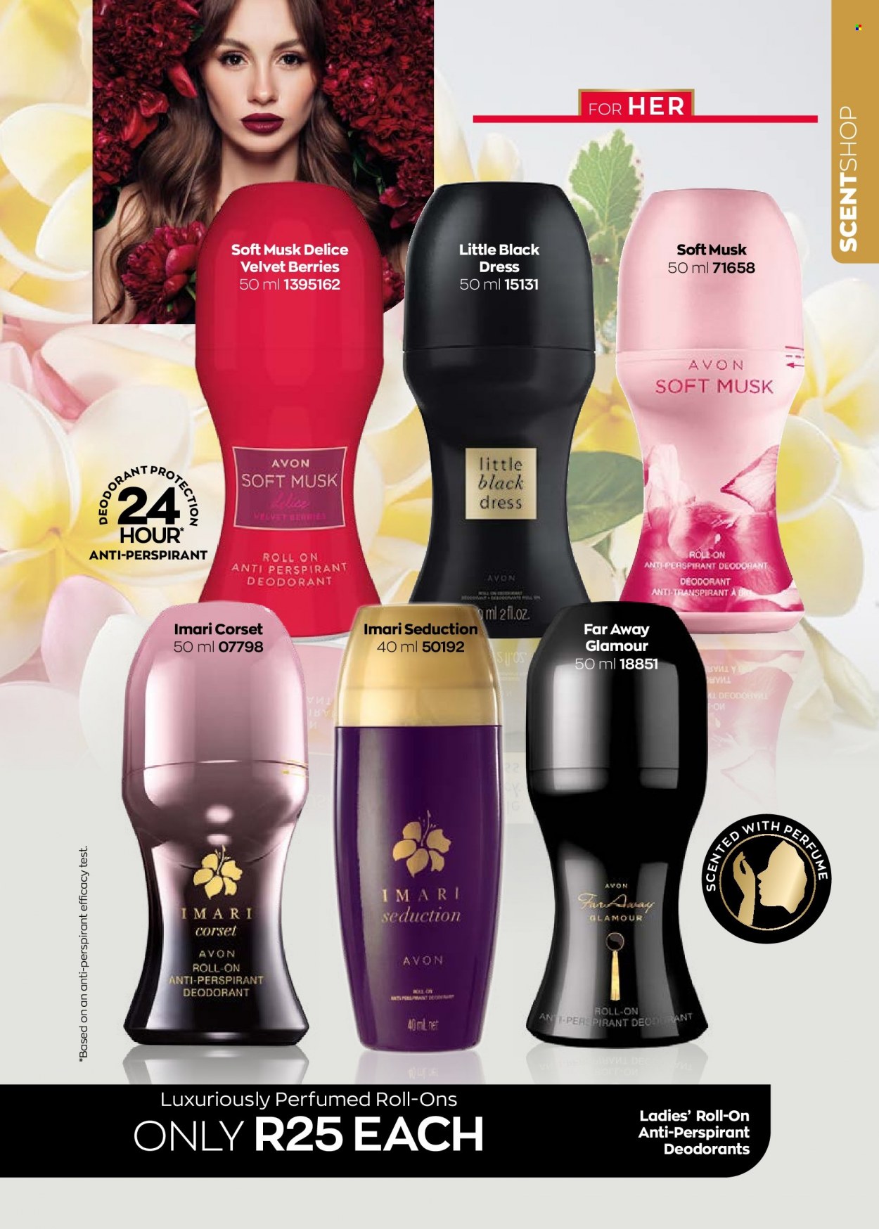 thumbnail - Avon catalogue  - 01/09/2022 - 30/09/2022 - Sales products - Avon, anti-perspirant, eau de parfum, far away, roll-on, Imari, deodorant. Page 47.