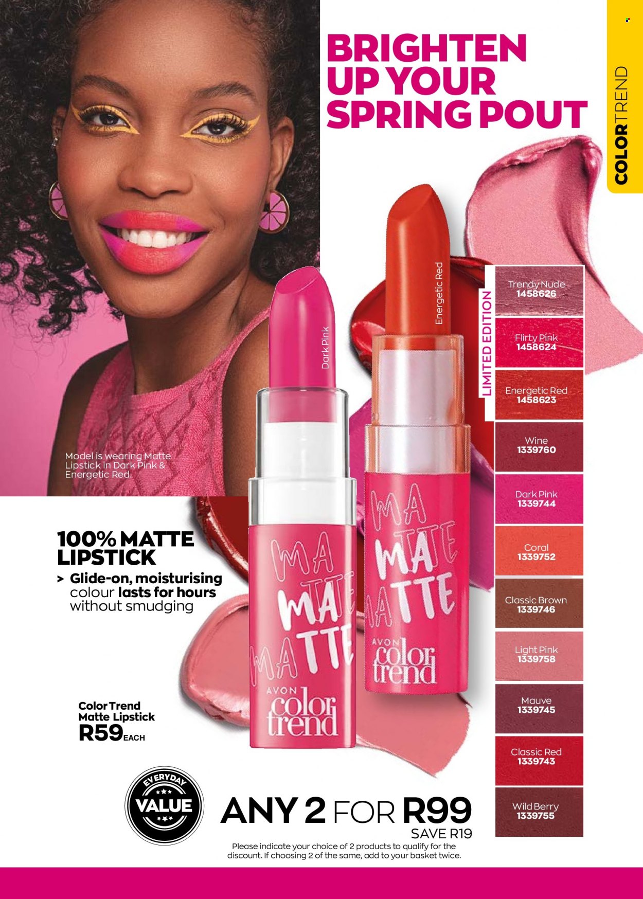 thumbnail - Avon catalogue  - 01/09/2022 - 30/09/2022 - Sales products - Avon, lipstick. Page 95.