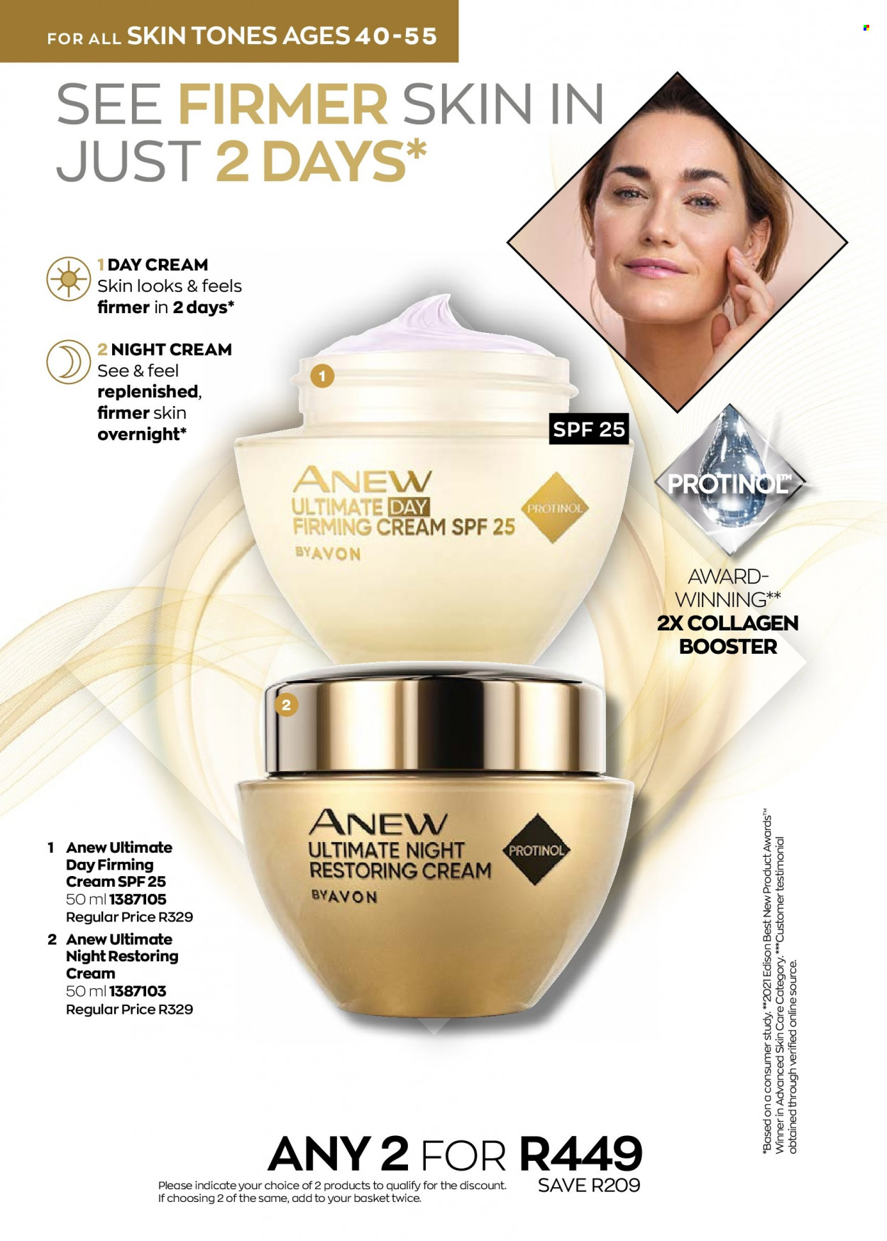 thumbnail - Avon catalogue  - 01/09/2022 - 30/09/2022 - Sales products - Anew, day cream, night cream. Page 100.