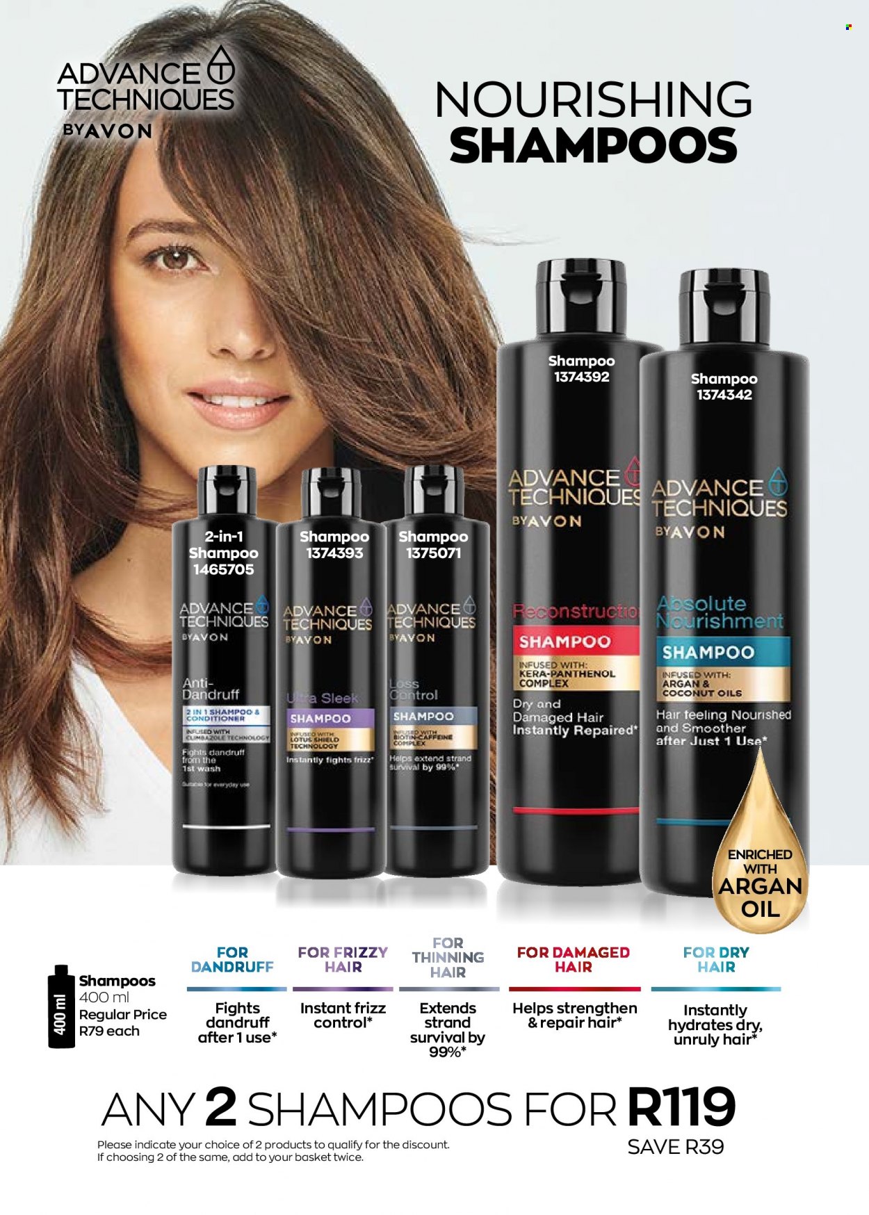 thumbnail - Avon catalogue  - 01/09/2022 - 30/09/2022 - Sales products - shampoo, conditioner, Absolute, Lotus. Page 164.